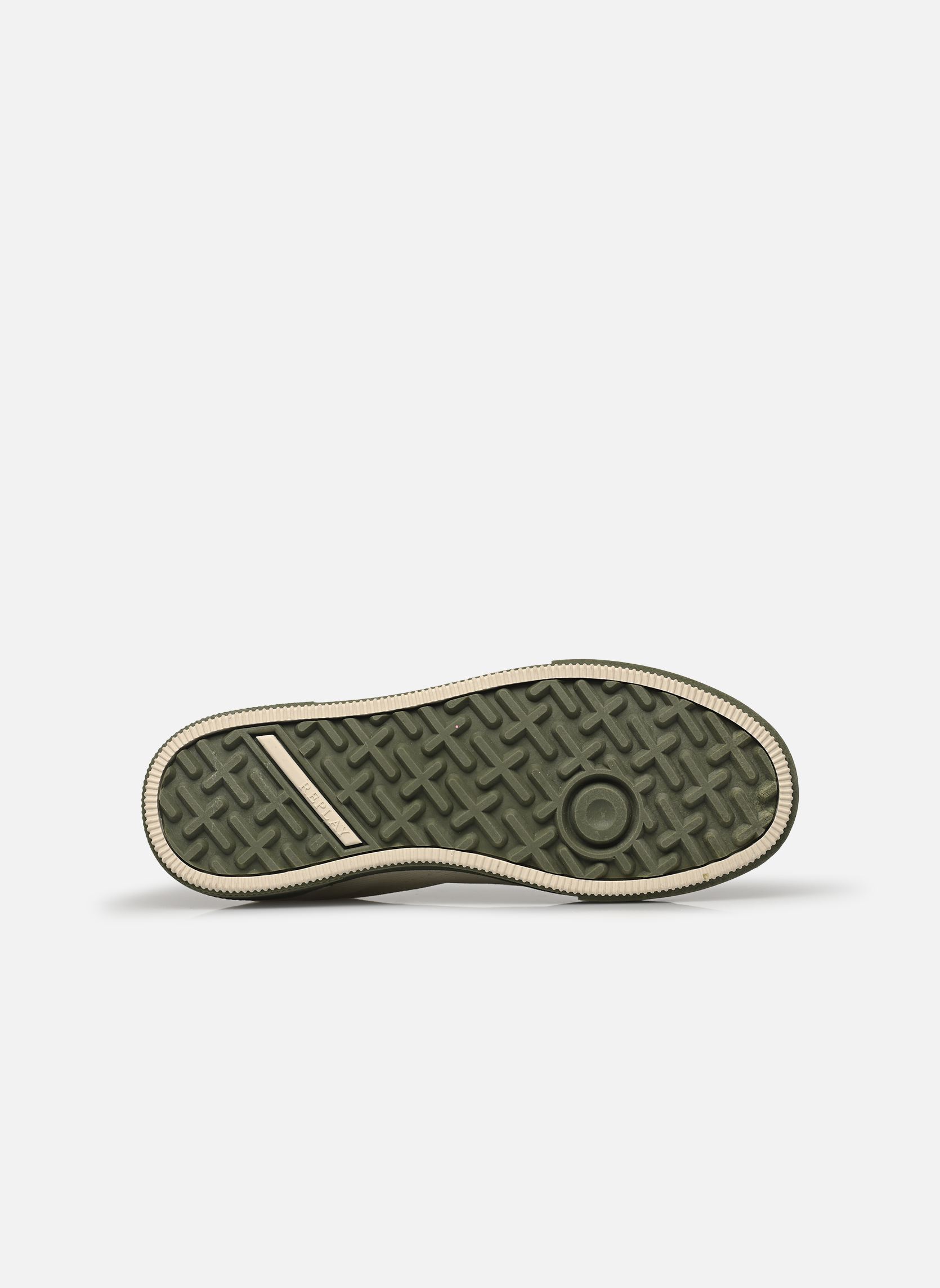 Baskets Dino homme blanc Replay Baskets Dino homme blanc ECRU GREEN