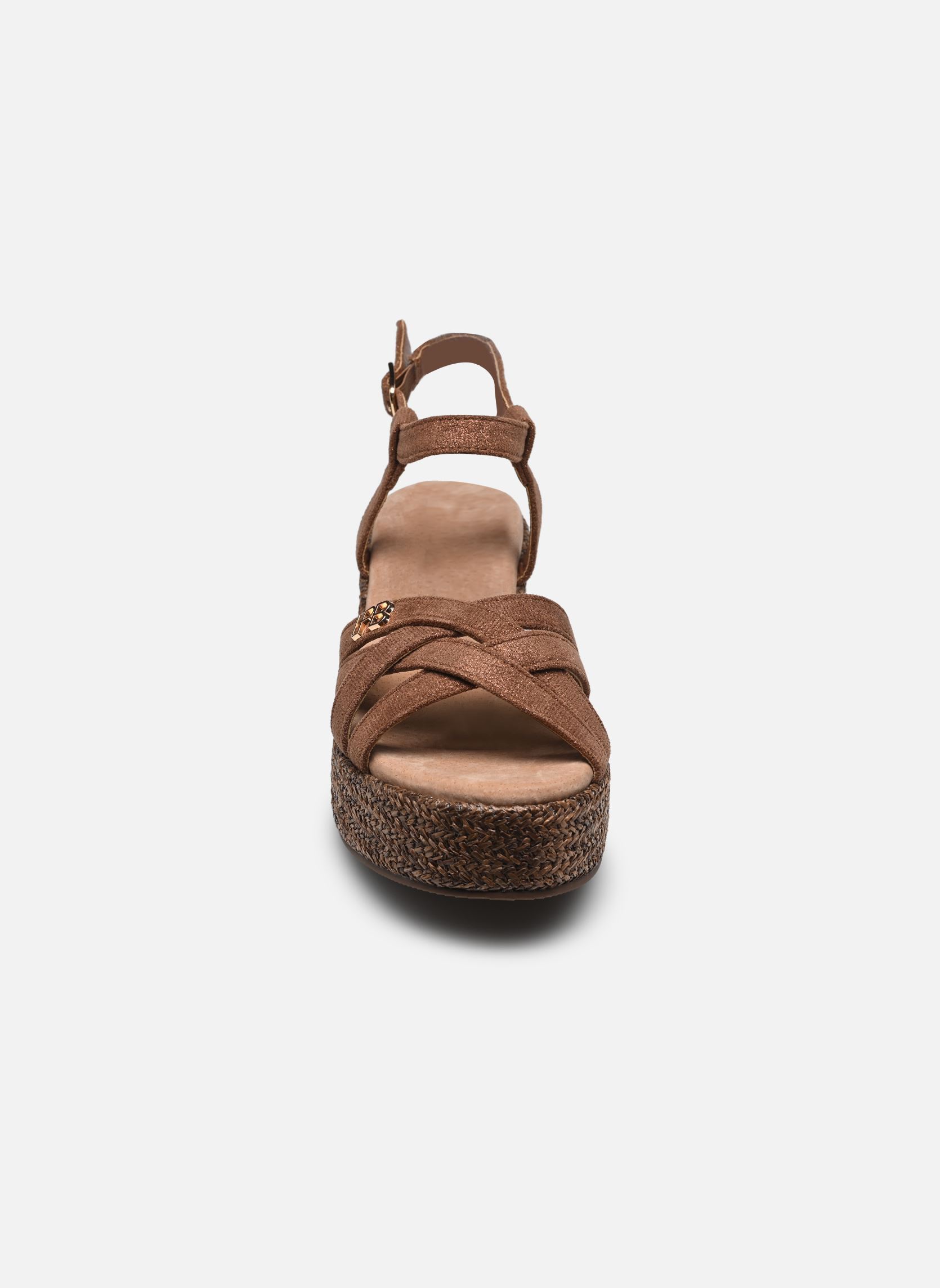 Keil- und Plateausandalen LARIA damen braun LPB -LES PETITES BOMBES Keil- und Plateausandalen LARIA damen braun Choco Foil