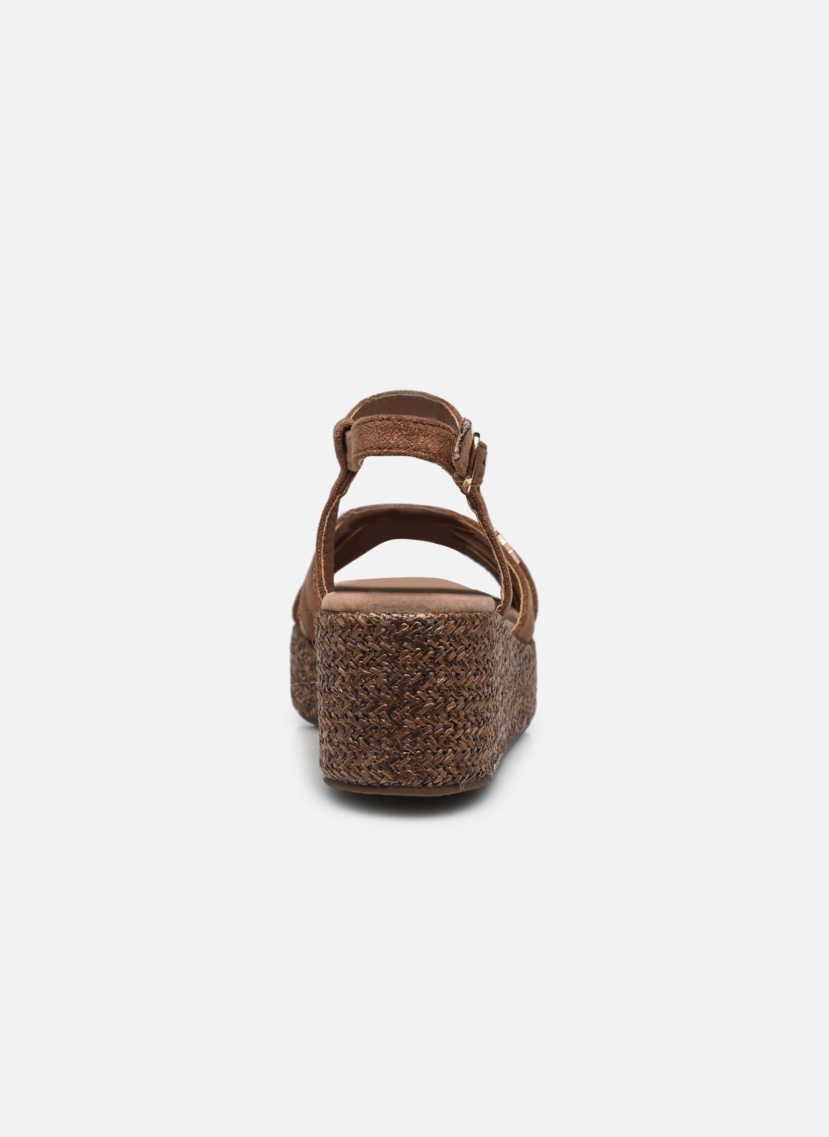 Keil- und Plateausandalen LARIA damen braun LPB -LES PETITES BOMBES Keil- und Plateausandalen LARIA damen braun Choco Foil