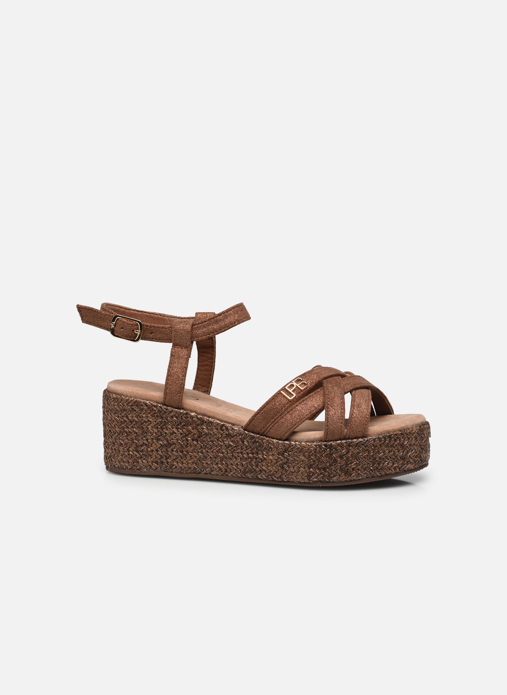 Keil- und Plateausandalen LARIA damen braun LPB -LES PETITES BOMBES Keil- und Plateausandalen LARIA damen braun Choco Foil