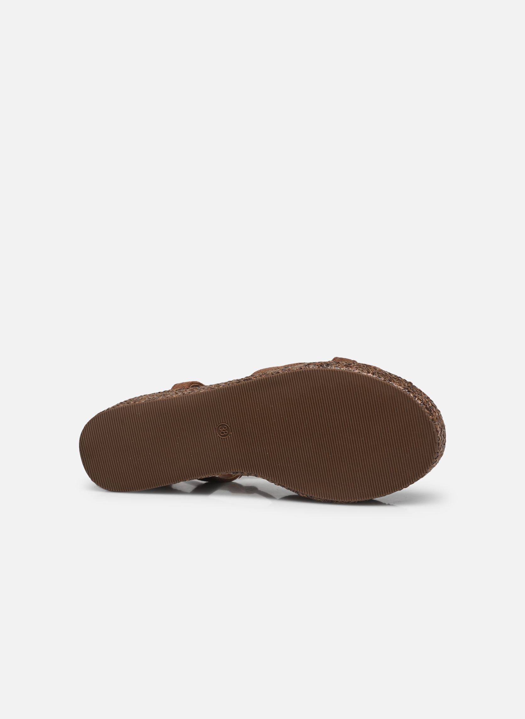 Keil- und Plateausandalen LARIA damen braun LPB -LES PETITES BOMBES Keil- und Plateausandalen LARIA damen braun Choco Foil