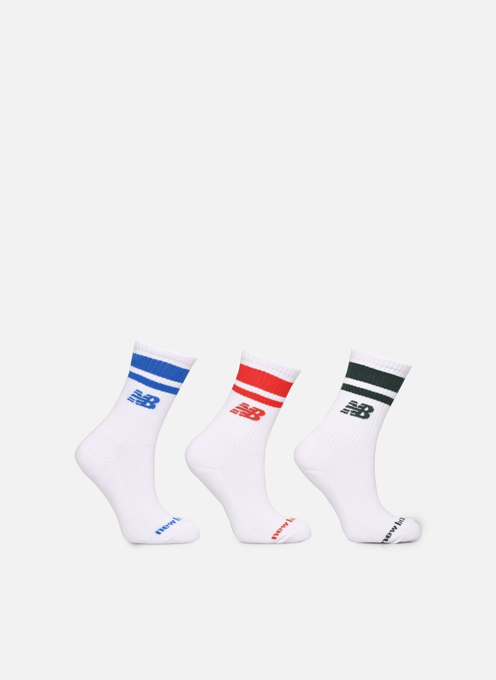 Chaussettes et collants New Balance Everyday Stripe Midcalf 3 Pack pour Accessoires