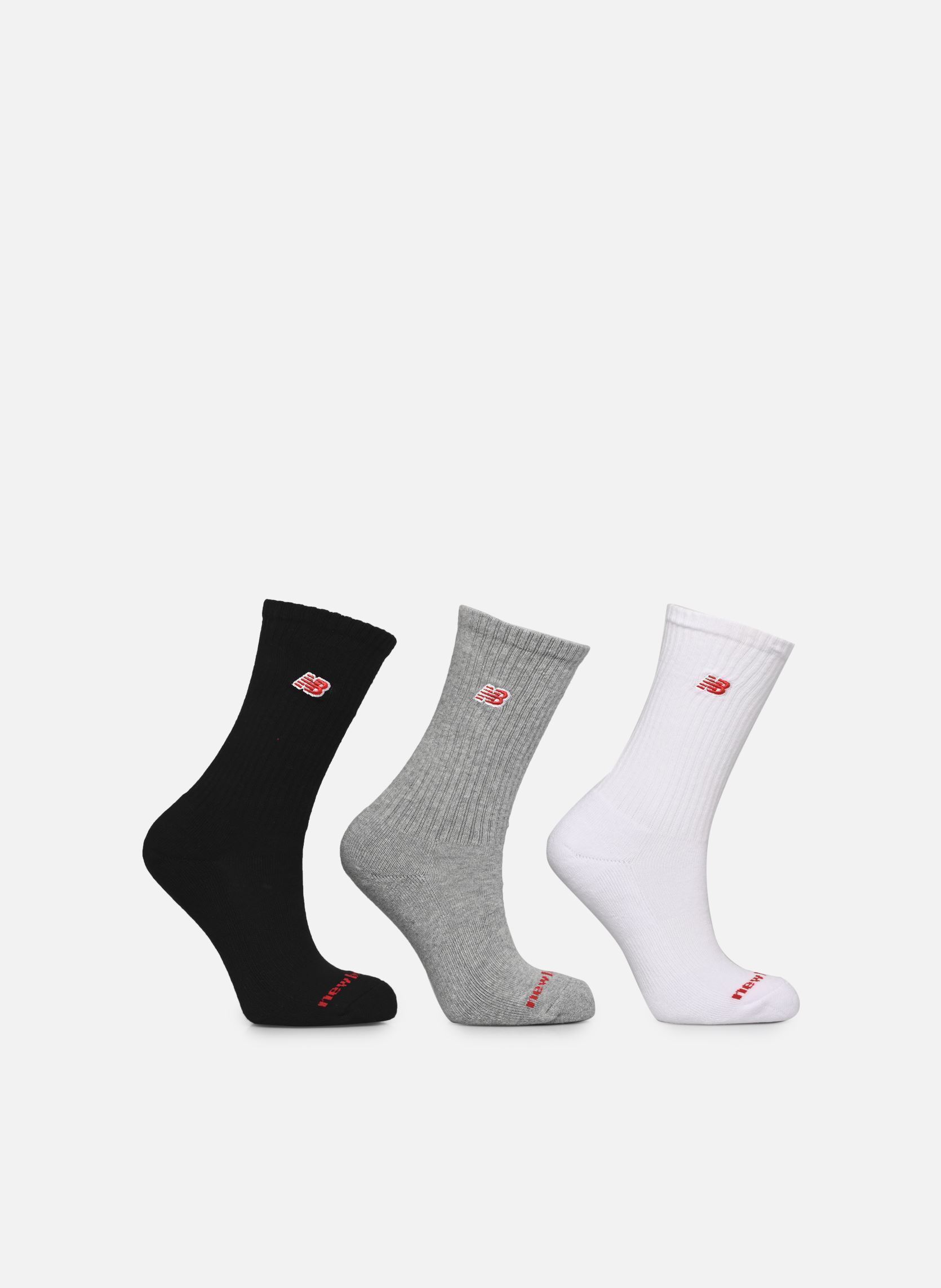 Chaussettes et collants New Balance Patch Logo Crew 3 Pack pour Accessoires - vue 3