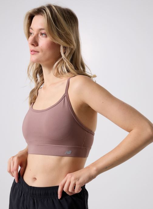 New Balance Brassières de Sport NB Essential Yoga Bra femme marron