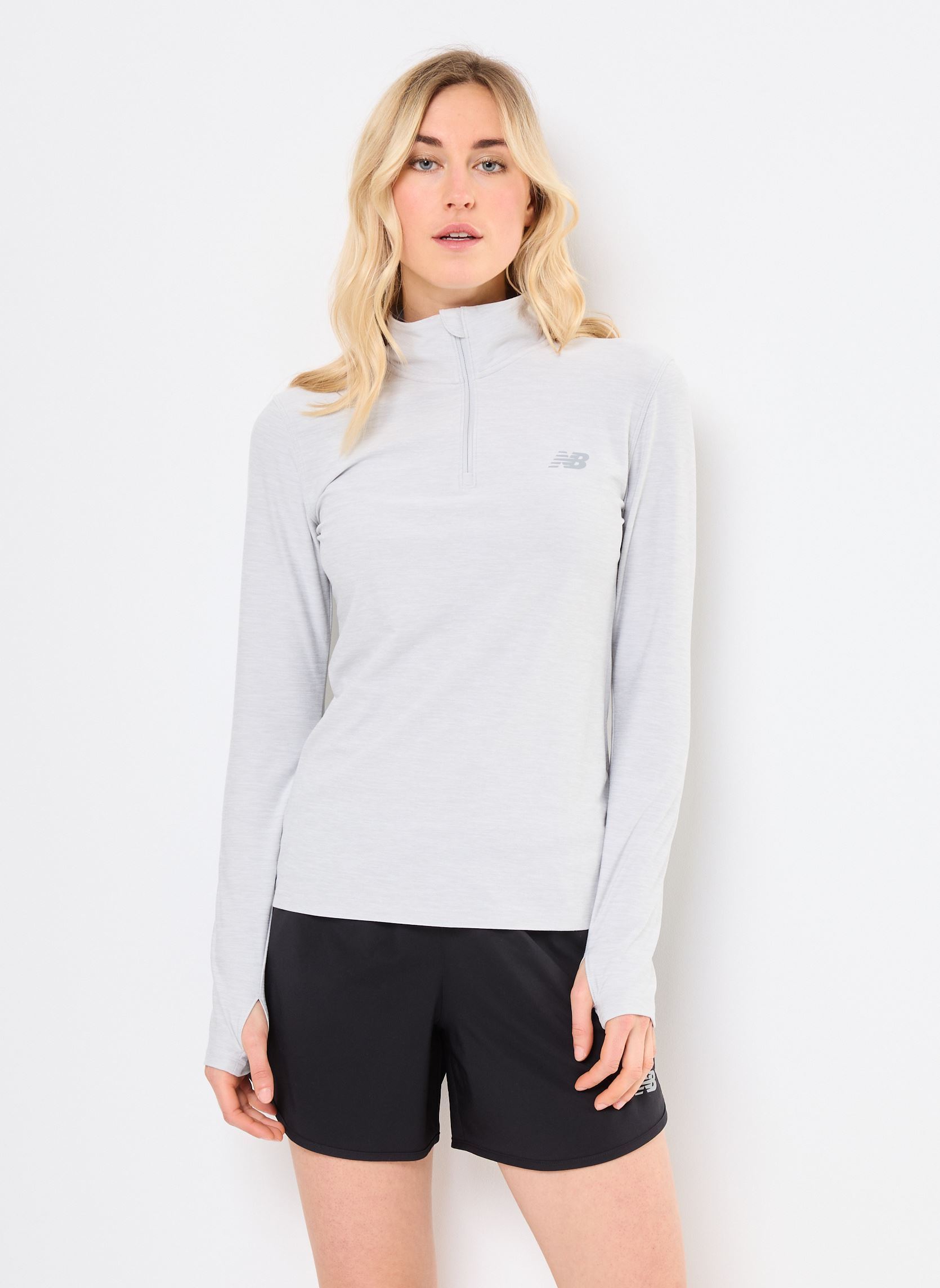 Vêtements New Balance Sport Essentials Space Dye Quarter Zip pour Accessoires