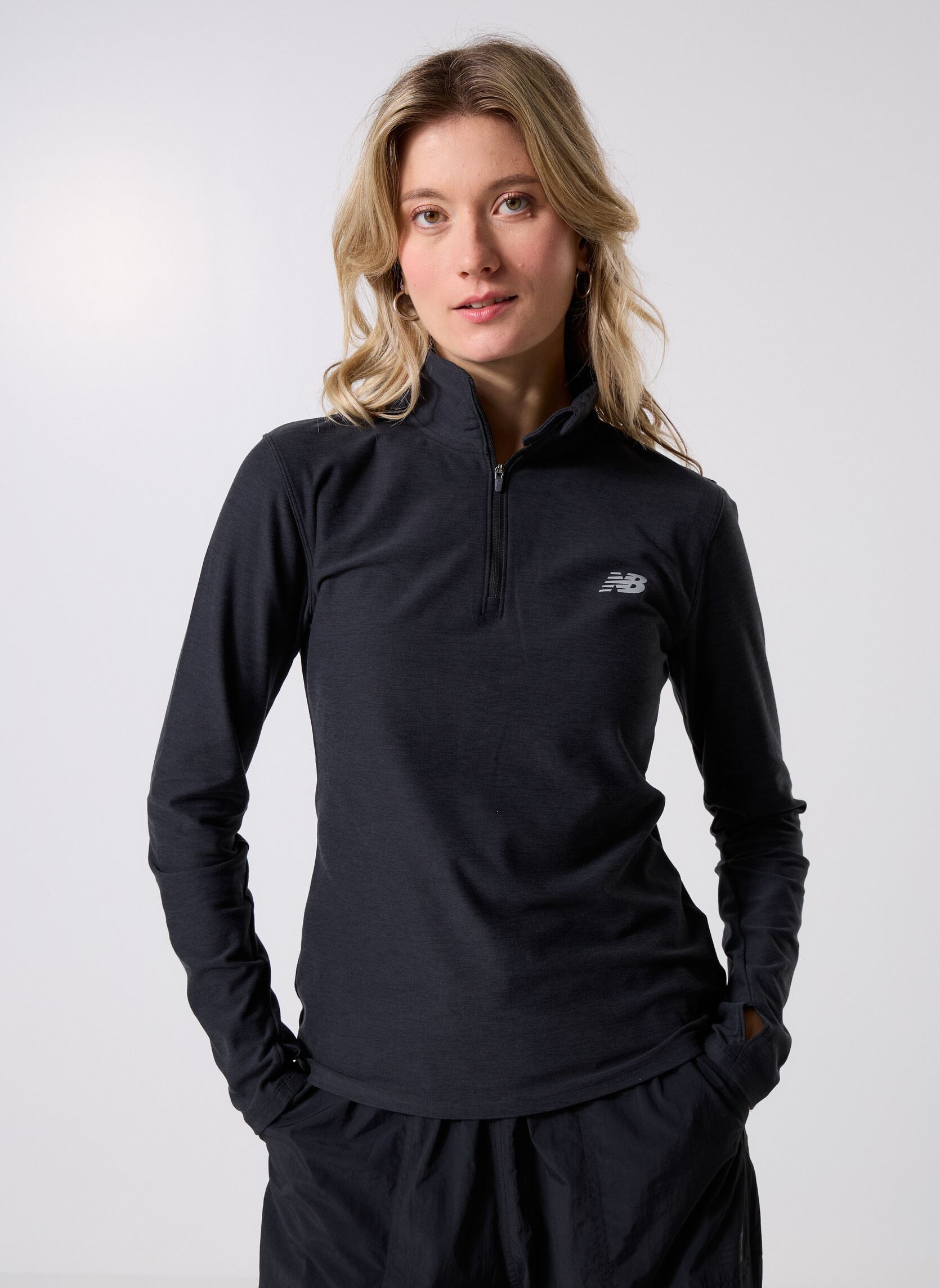 Vêtements New Balance Sport Essentials Space Dye Quarter Zip pour Accessoires - vue 7