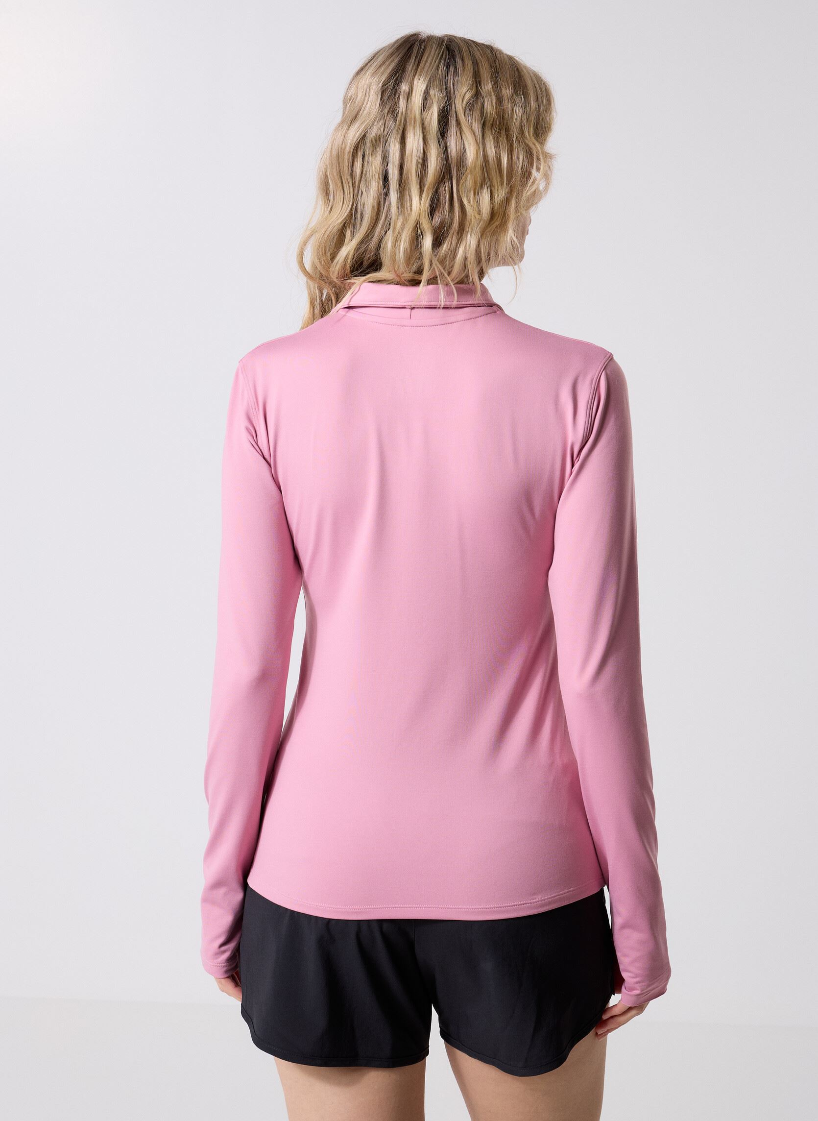 Tee-shirts manches longues Sport Essentials Space Dye Quarter Zip femme rose New Balance Tee-shirts manches longues Sport Essentials Space Dye Quarter Zip femme rose PINK TAFFY