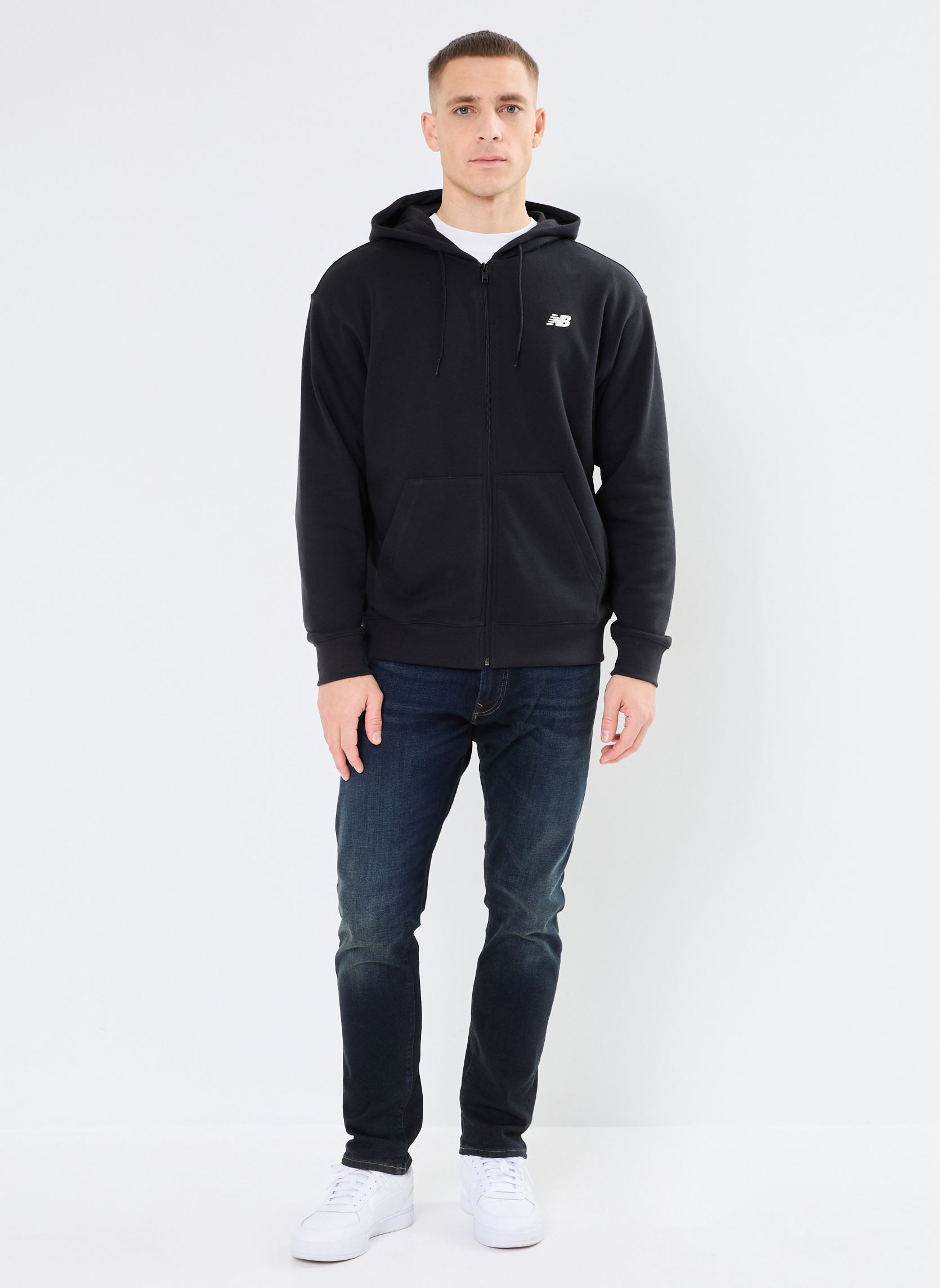 Sweats zippés Sport Essentials Logo French Terry Full homme noir New Balance Sweats zippés Sport Essentials Logo French Terry Full homme noir BLACK