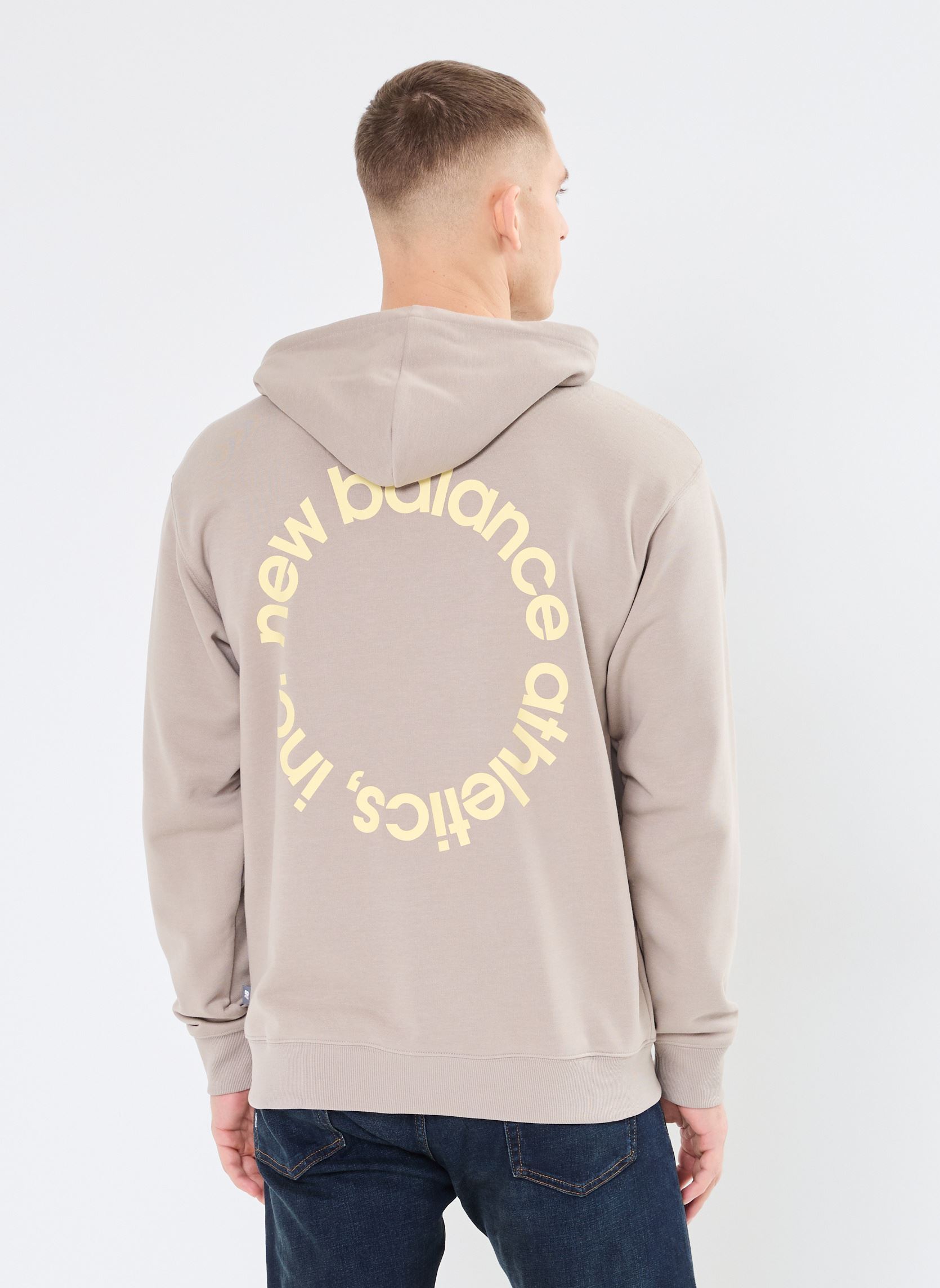 Hoodies Circular Logo Hoodie heren beige New Balance Hoodies Circular Logo Hoodie heren beige Arid Stone