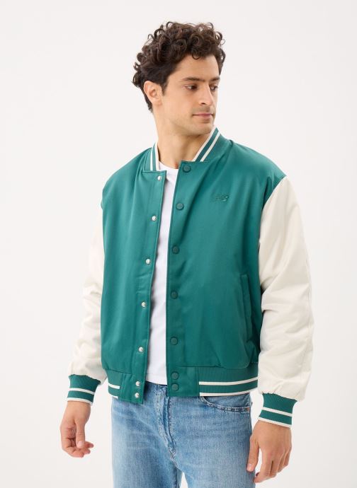 New Balance Giubbotti Athletics Varsity Jacket uomo verde
