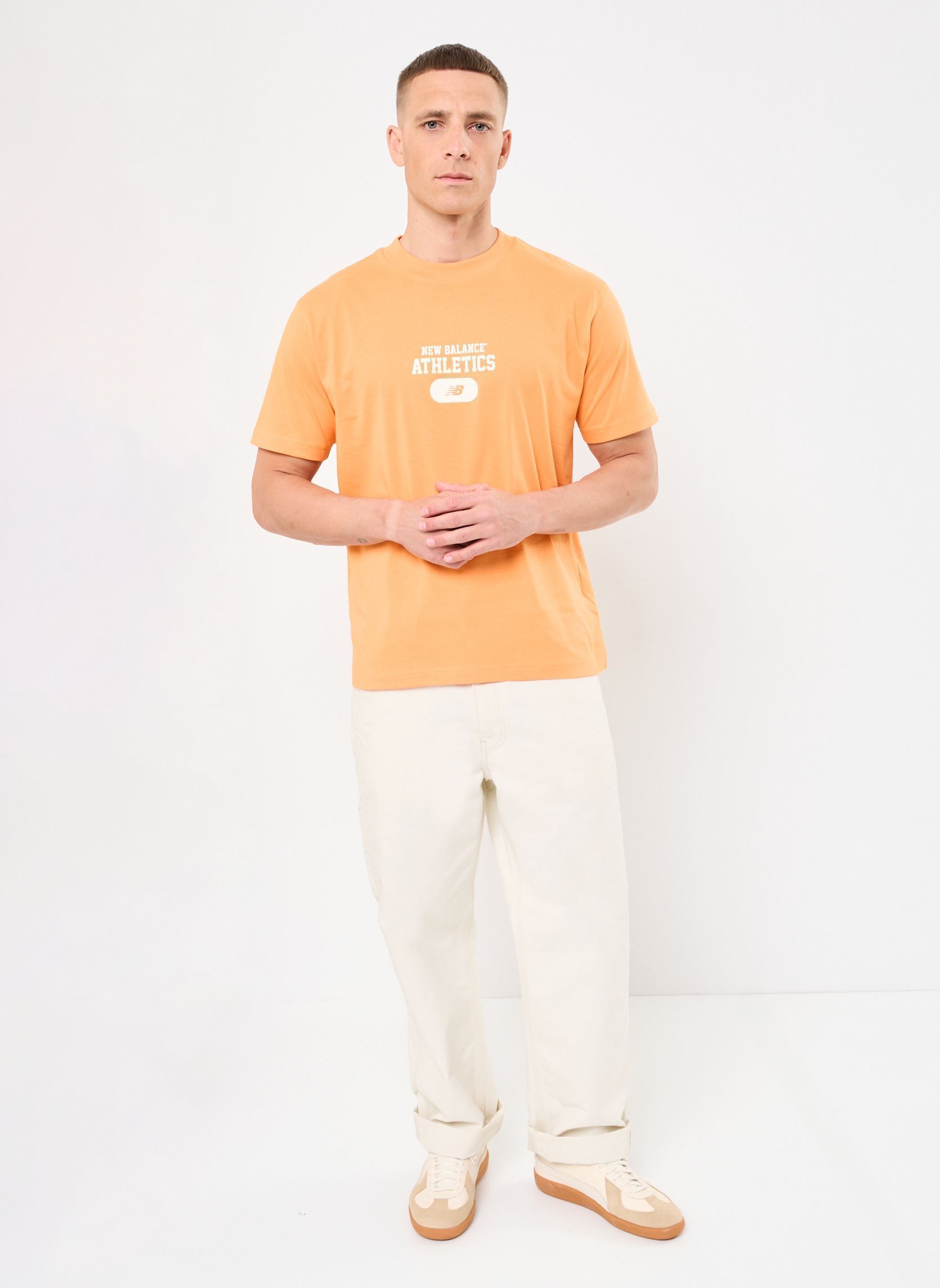 Tee-shirts manches courtes Heritage Graphic T-Shirt homme orange New Balance Tee-shirts manches courtes Heritage Graphic T-Shirt homme orange Sizzle