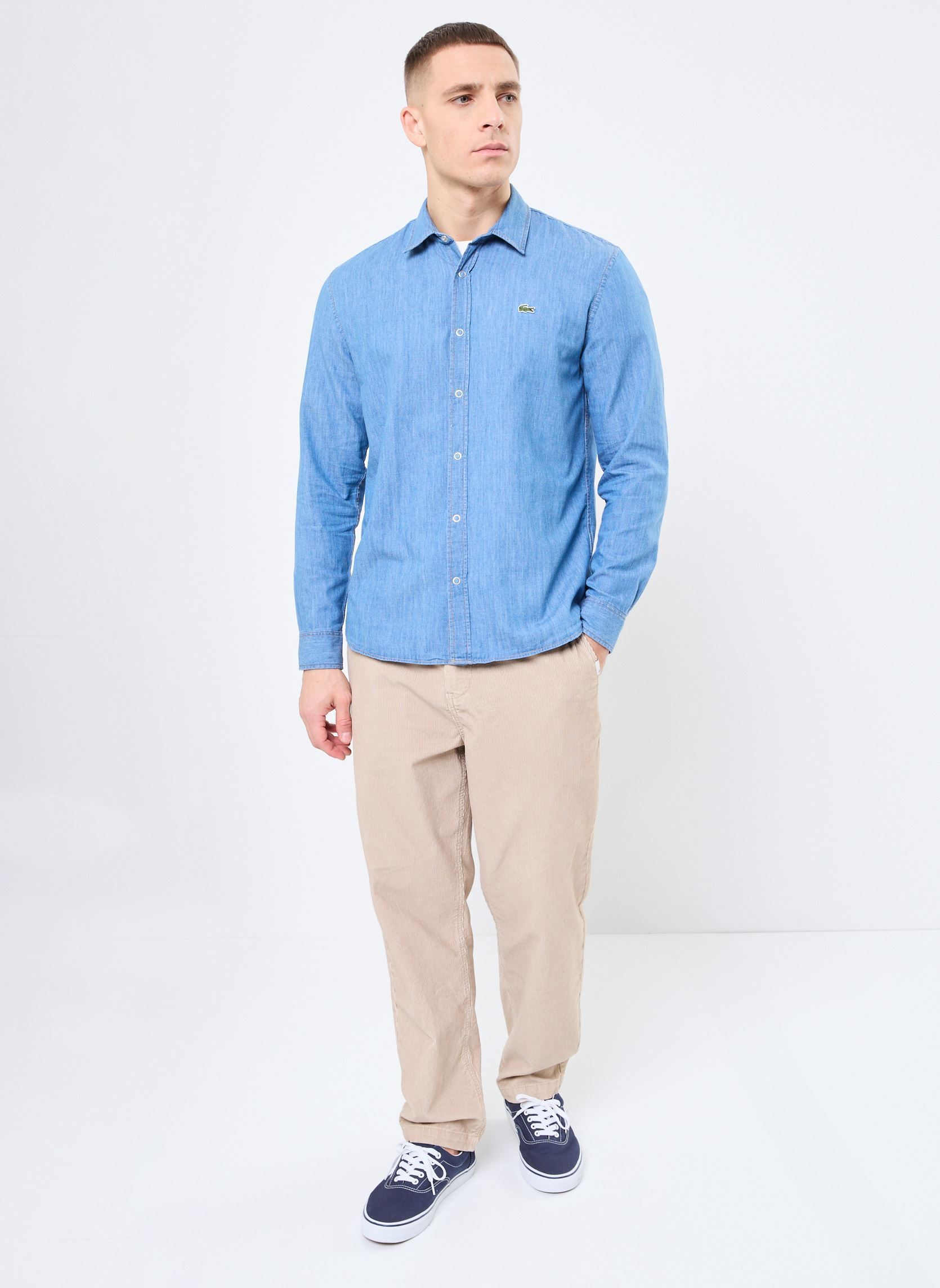 Hemden Chemise Lacoste CH9084 herren blau Lacoste Hemden Chemise Lacoste CH9084 herren blau WASHED BLEACH