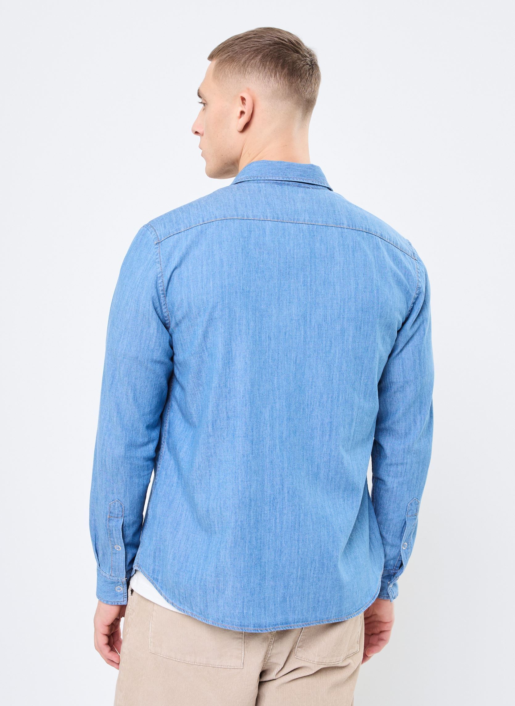 Hemden Chemise Lacoste CH9084 herren blau Lacoste Hemden Chemise Lacoste CH9084 herren blau WASHED BLEACH