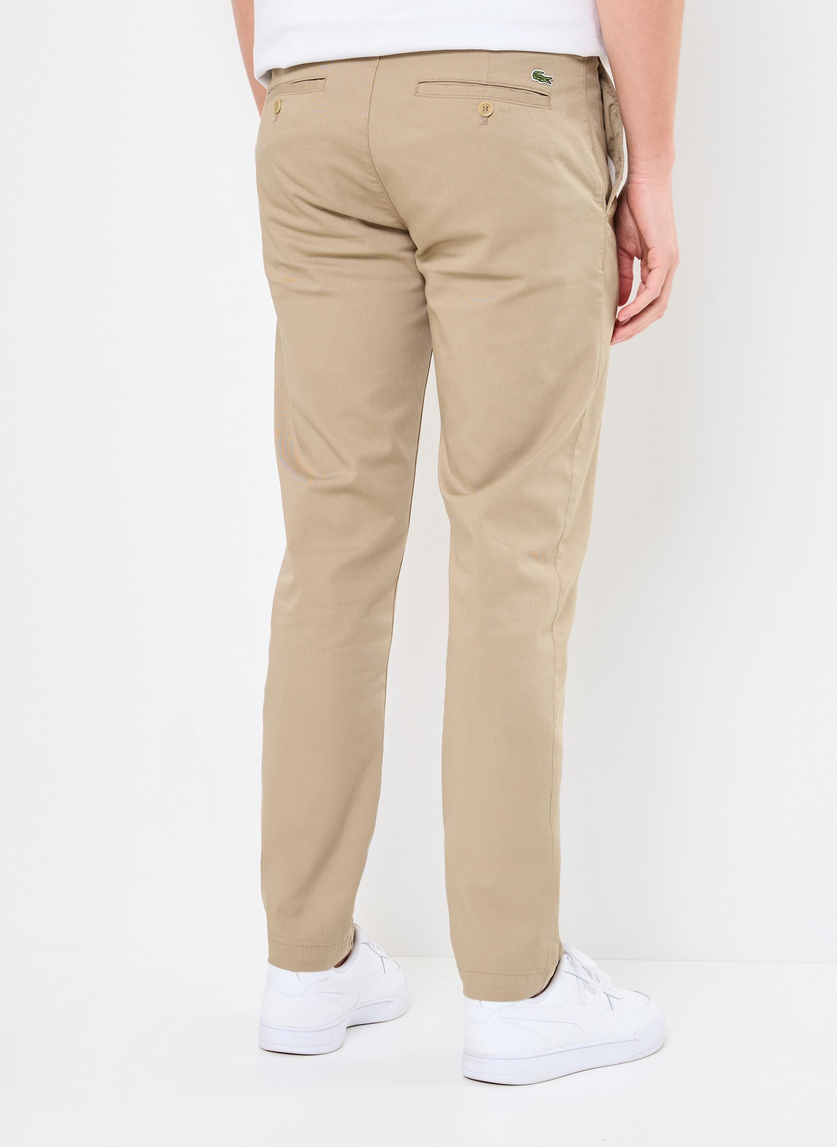 Pantalons droits Pantalon Lacoste HH3463 homme beige Lacoste Pantalons droits Pantalon Lacoste HH3463 homme beige LION