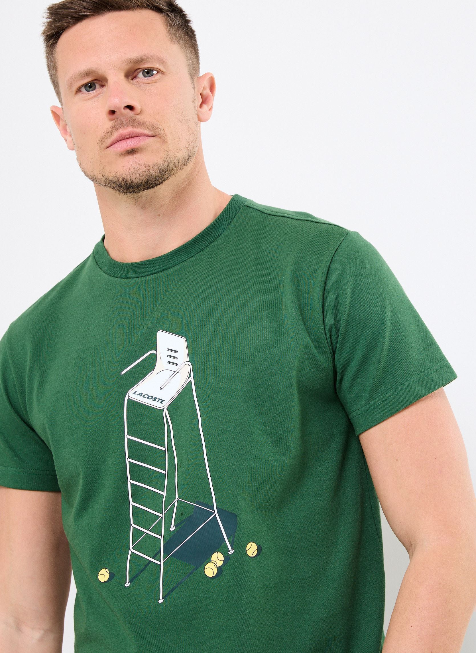 Kurzarm-T-Shirts Tee-shirt Lacoste TH2101 herren grün Lacoste Kurzarm-T-Shirts Tee-shirt Lacoste TH2101 herren grün VERT/VERT