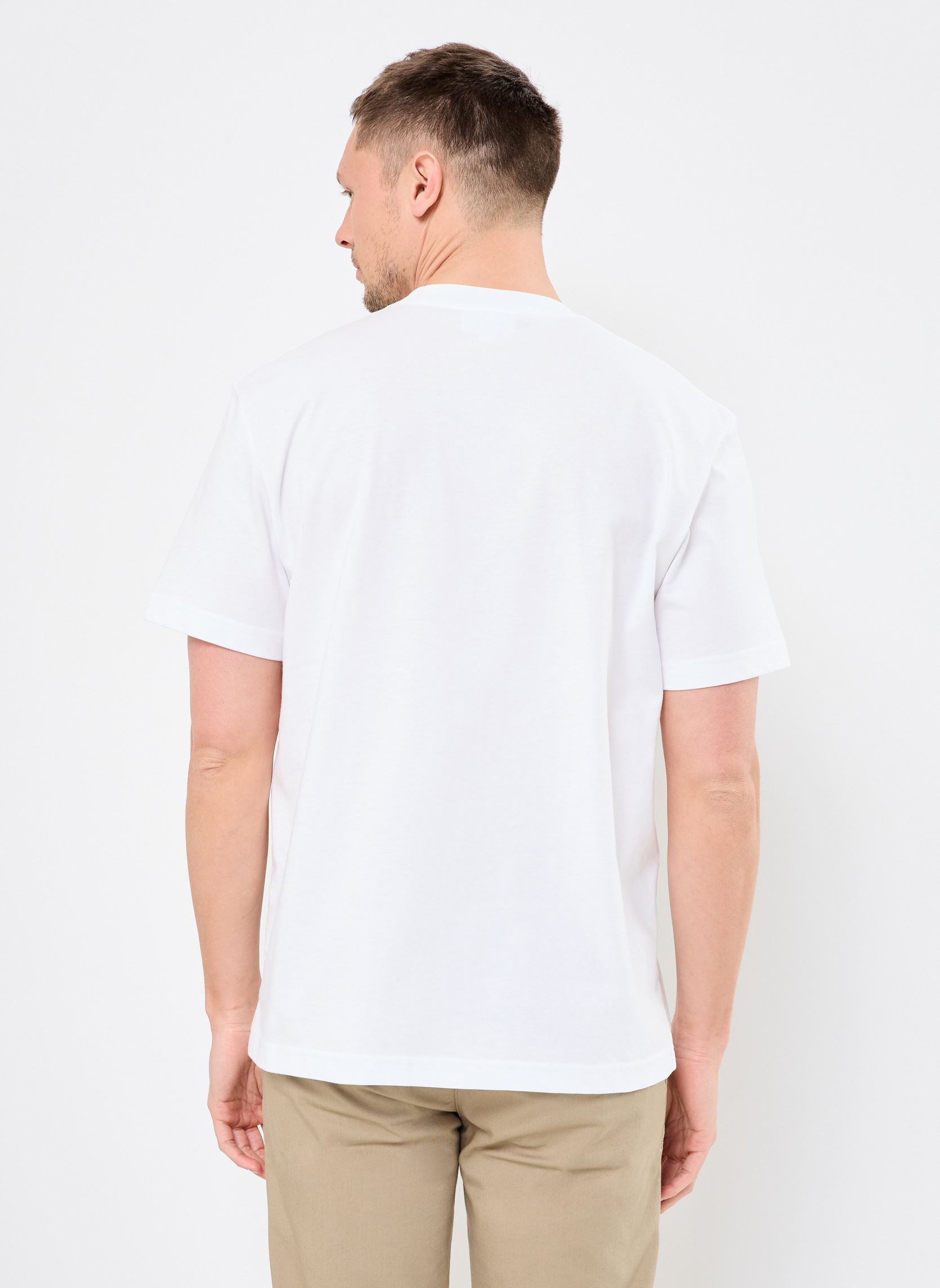 Tee-shirts manches courtes Tee-shirt Lacoste TH2827 homme blanc Lacoste Tee-shirts manches courtes Tee-shirt Lacoste TH2827 homme blanc BLANC