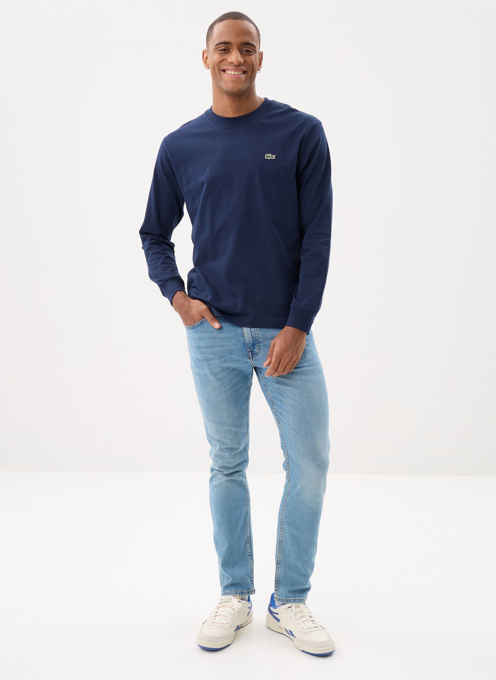 Tee-shirts manches longues Tee-shirt Lacoste TH7307 homme bleu Lacoste Tee-shirts manches longues Tee-shirt Lacoste TH7307 homme bleu MARINE