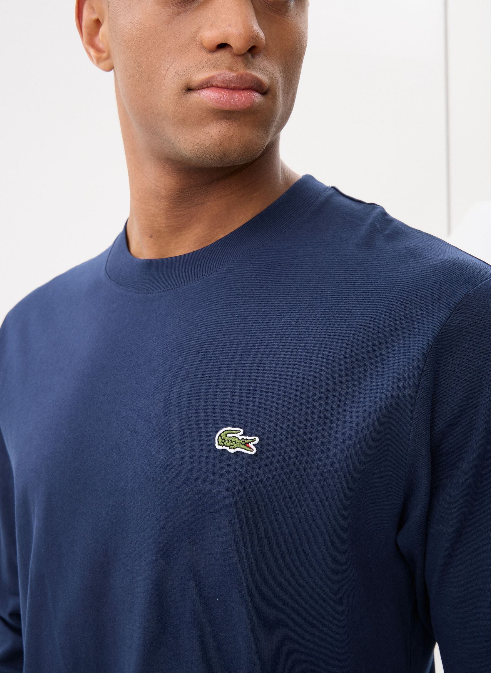 Tee-shirts manches longues Tee-shirt Lacoste TH7307 homme bleu Lacoste Tee-shirts manches longues Tee-shirt Lacoste TH7307 homme bleu MARINE