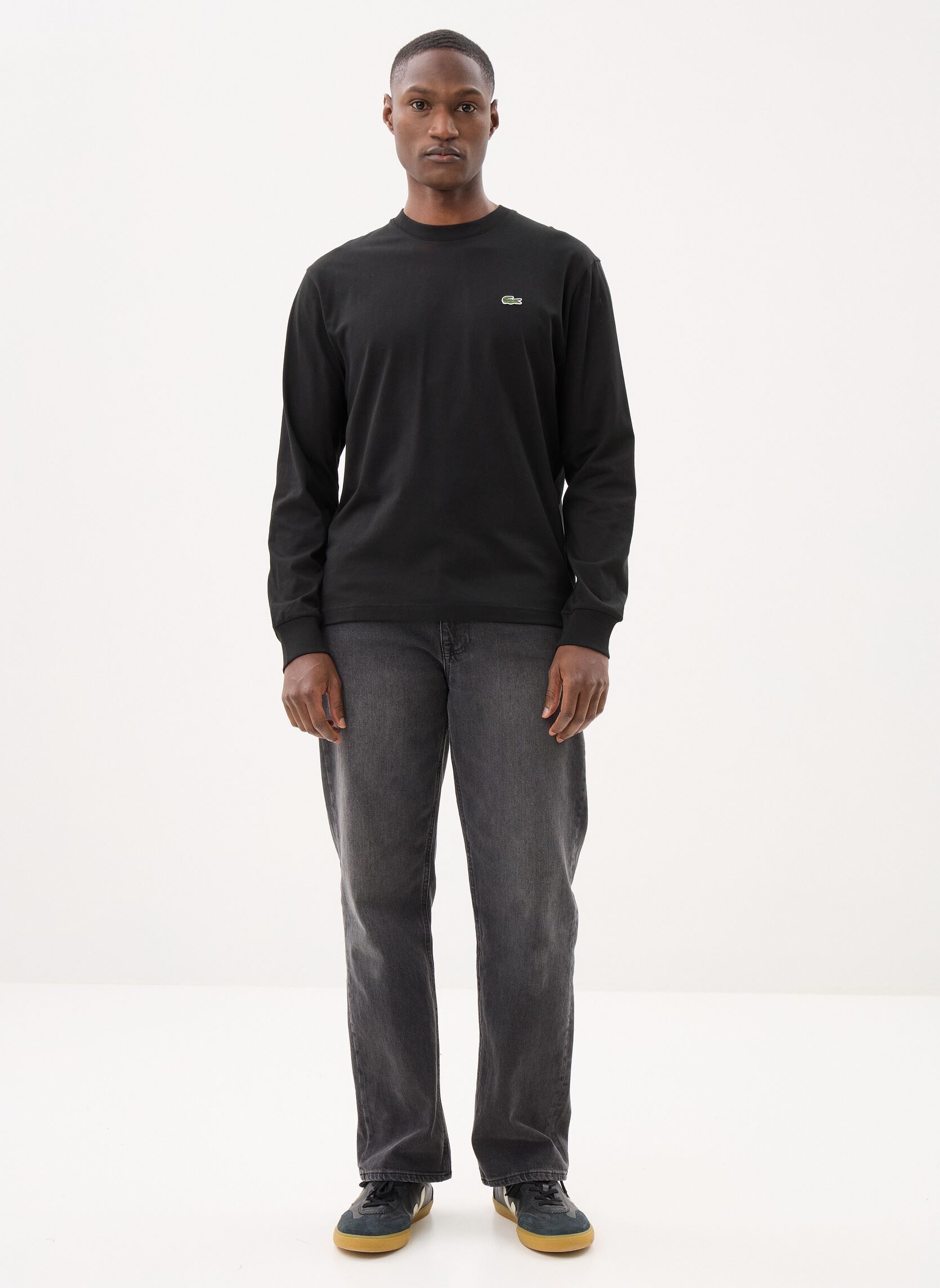 Tee-shirts manches longues Tee-shirt Lacoste TH7307 homme noir Lacoste Tee-shirts manches longues Tee-shirt Lacoste TH7307 homme noir NOIR