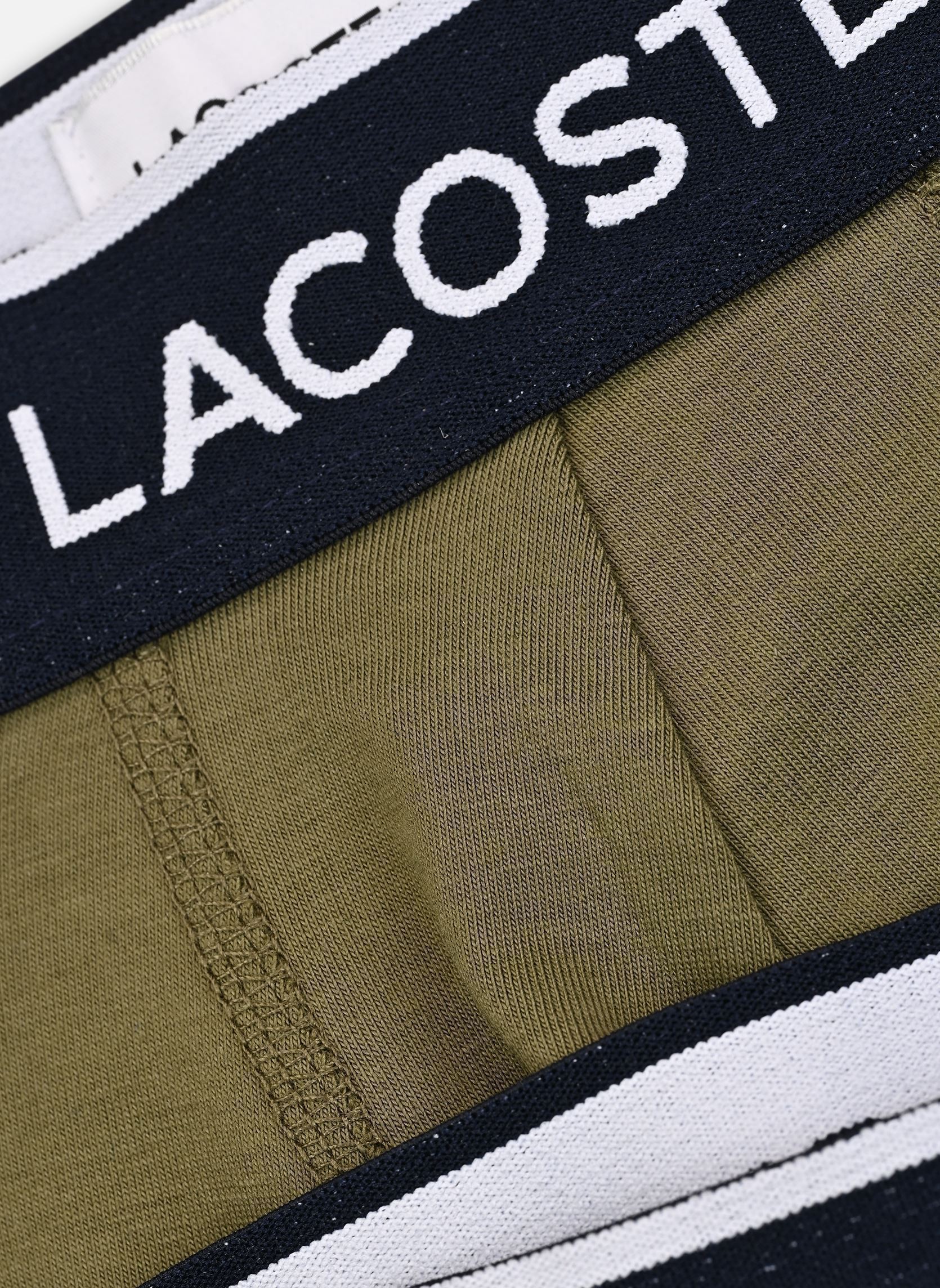 Lange onderbroeken Pack de 3 boxers 5H1300 heren groen Lacoste Lange onderbroeken Pack de 3 boxers 5H1300 heren groen OLIVE 06Y/DELPHINIUM-METH