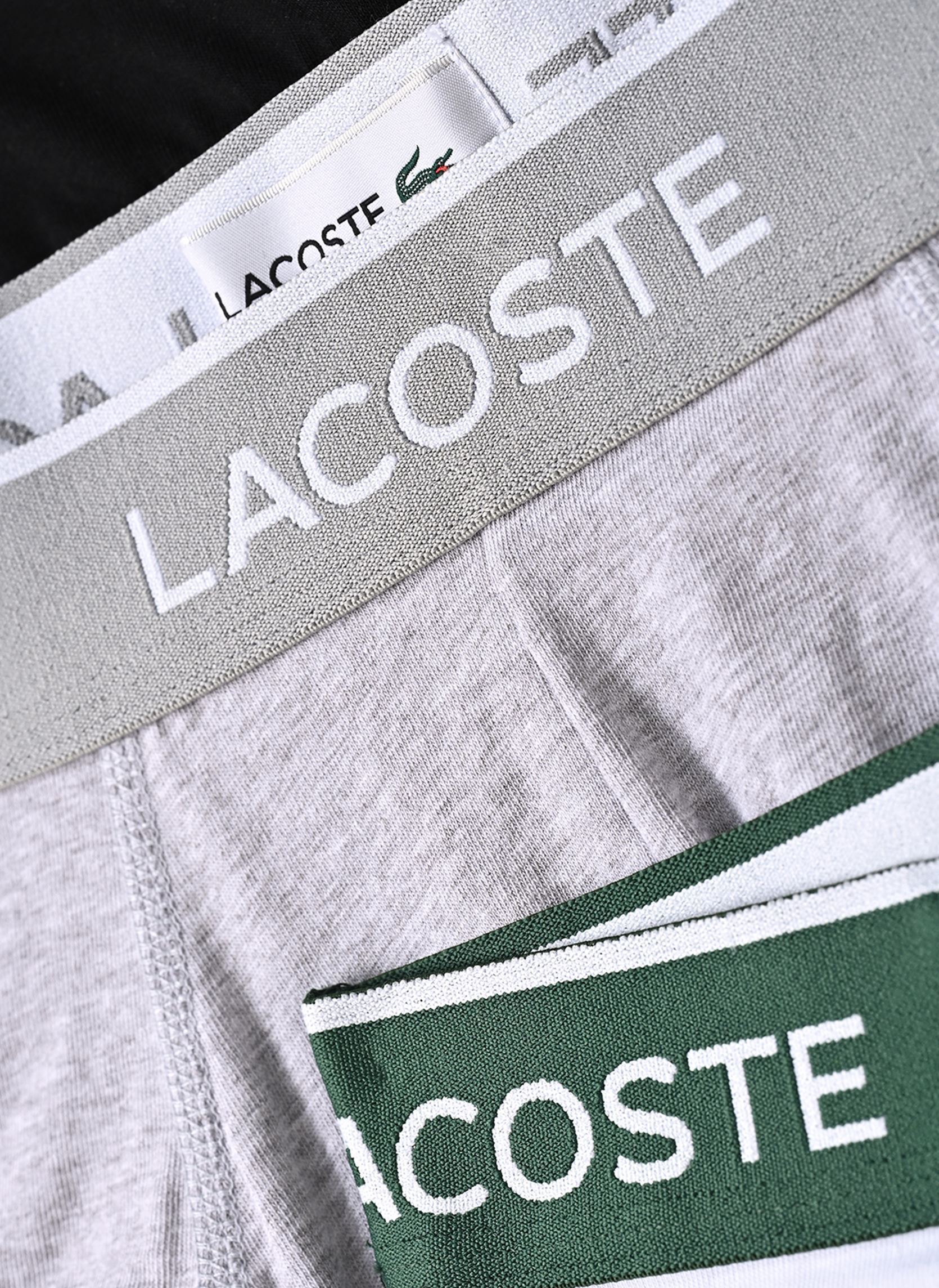Caleçons Pack de 3 slips Lacoste 8H1293 homme noir Lacoste Caleçons Pack de 3 slips Lacoste 8H1293 homme noir NOIR/BLANC-ARGENT CHINE