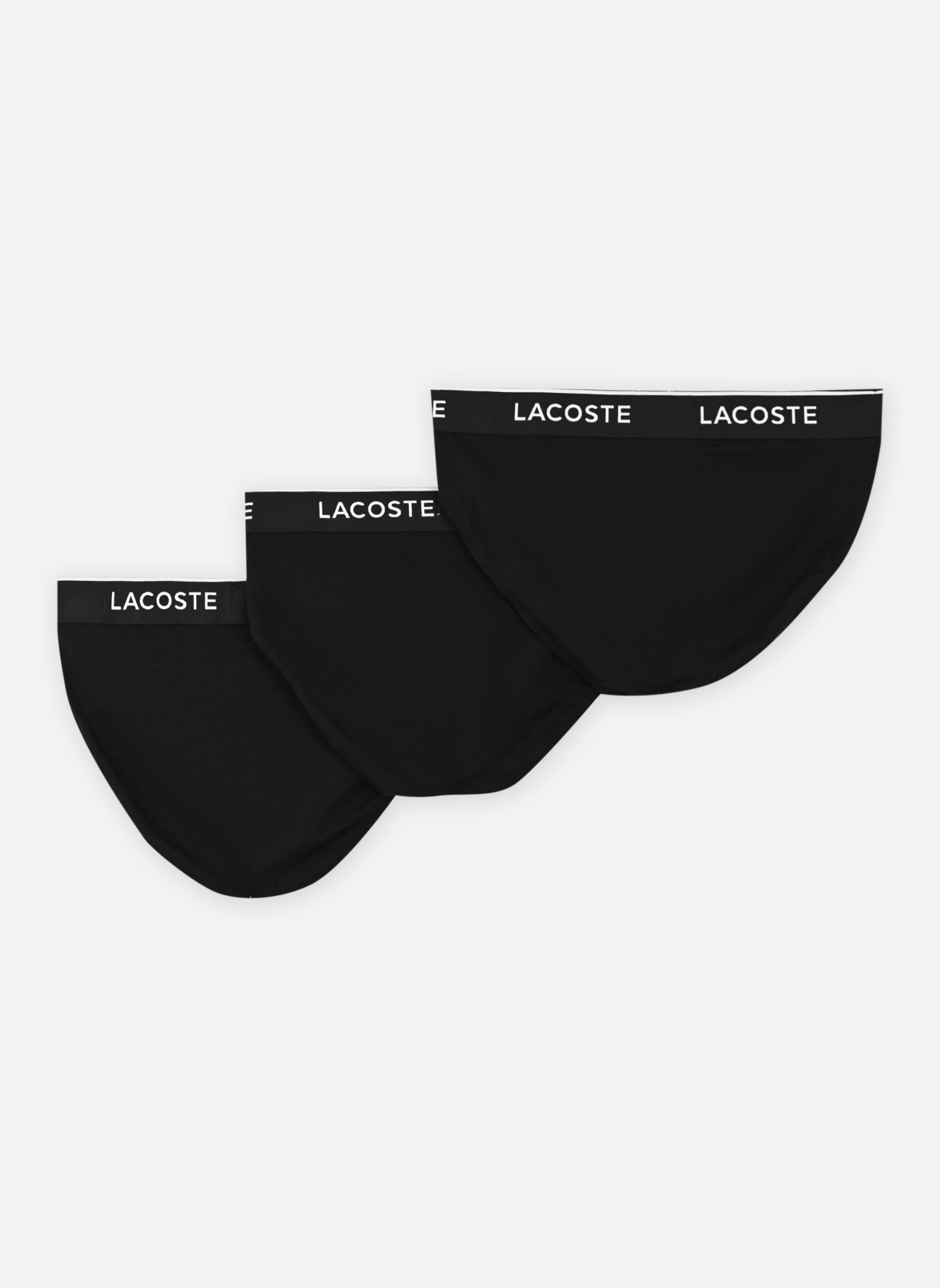 Caleçons longs Pack de 3 slips Lacoste 8H1293 homme noir Lacoste Caleçons longs Pack de 3 slips Lacoste 8H1293 homme noir NOIR