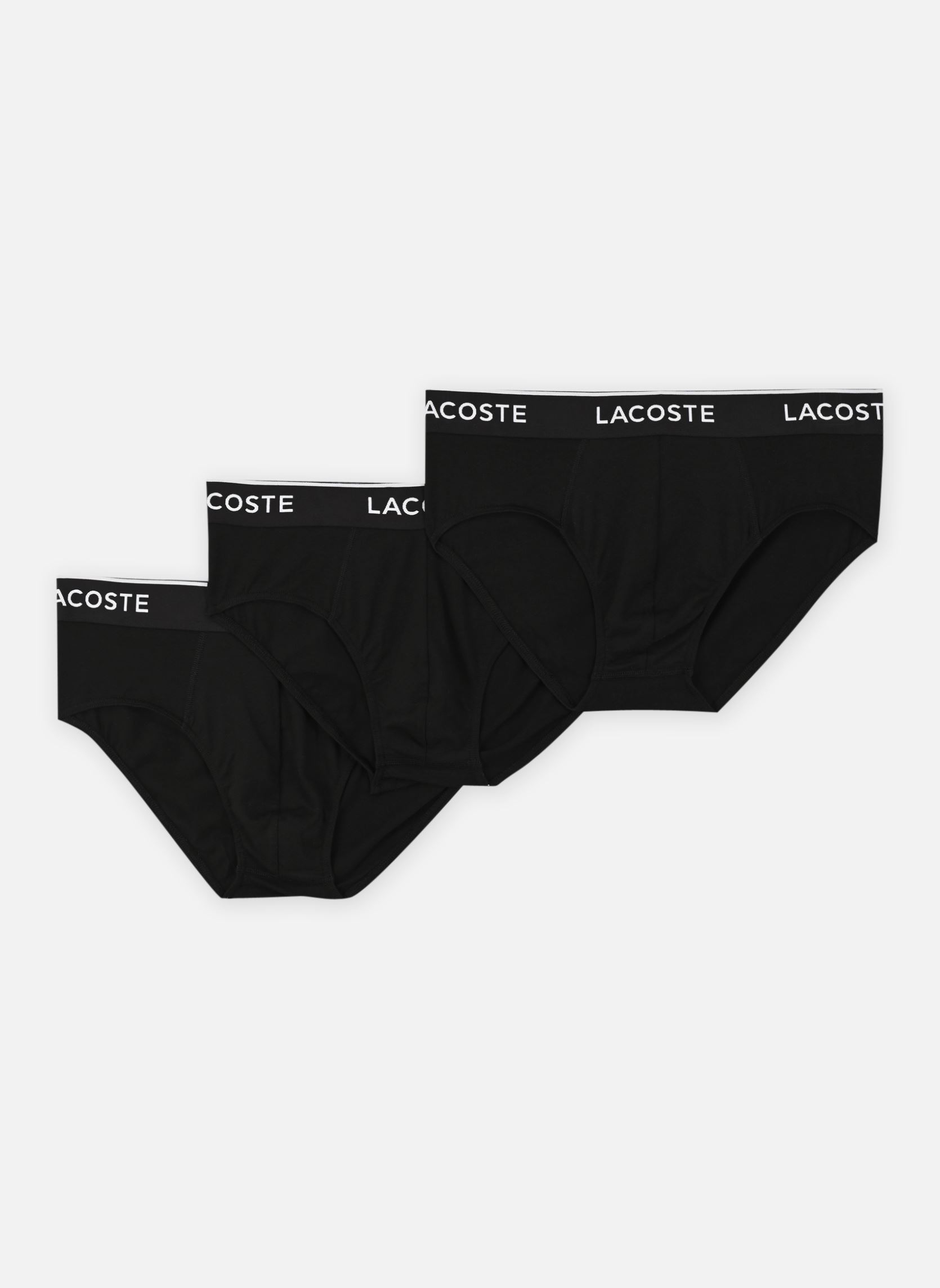 Slips Lacoste Lot de 3 culottes extensibles en coton EU