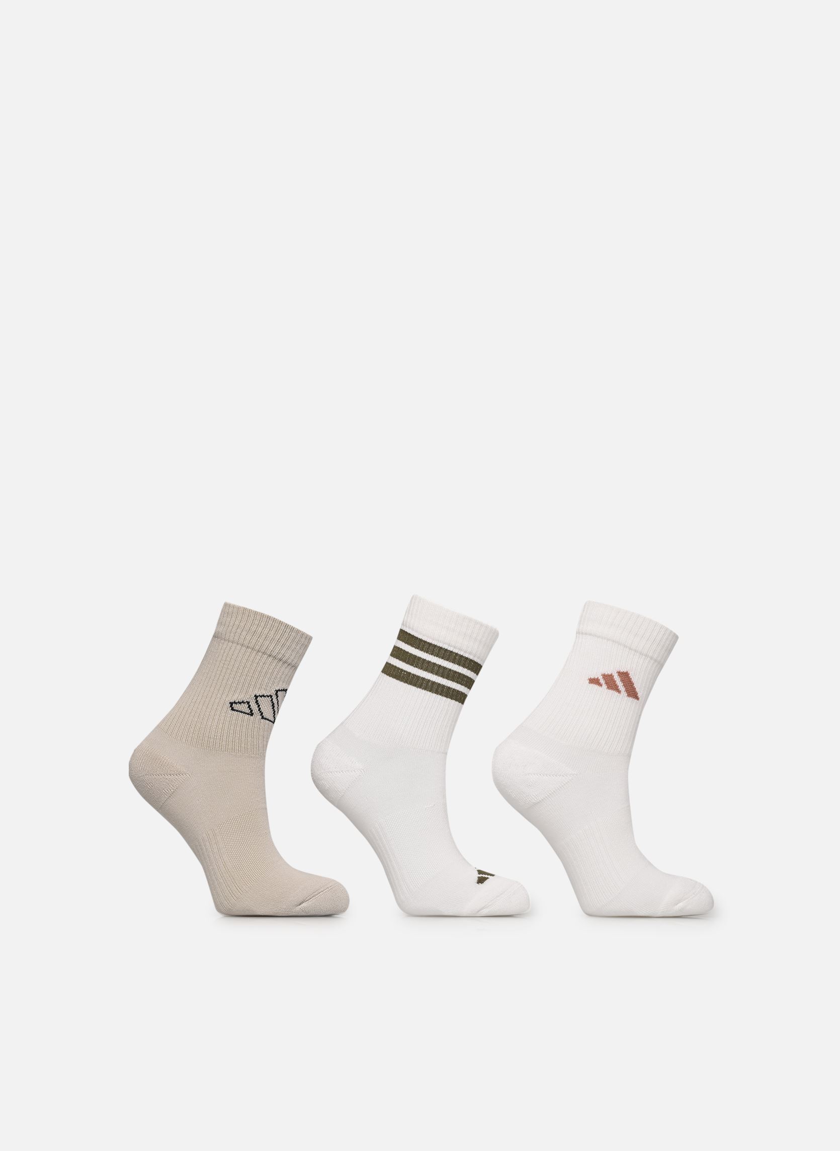 Chaussettes adidas C lin ankle 3p - vue 6