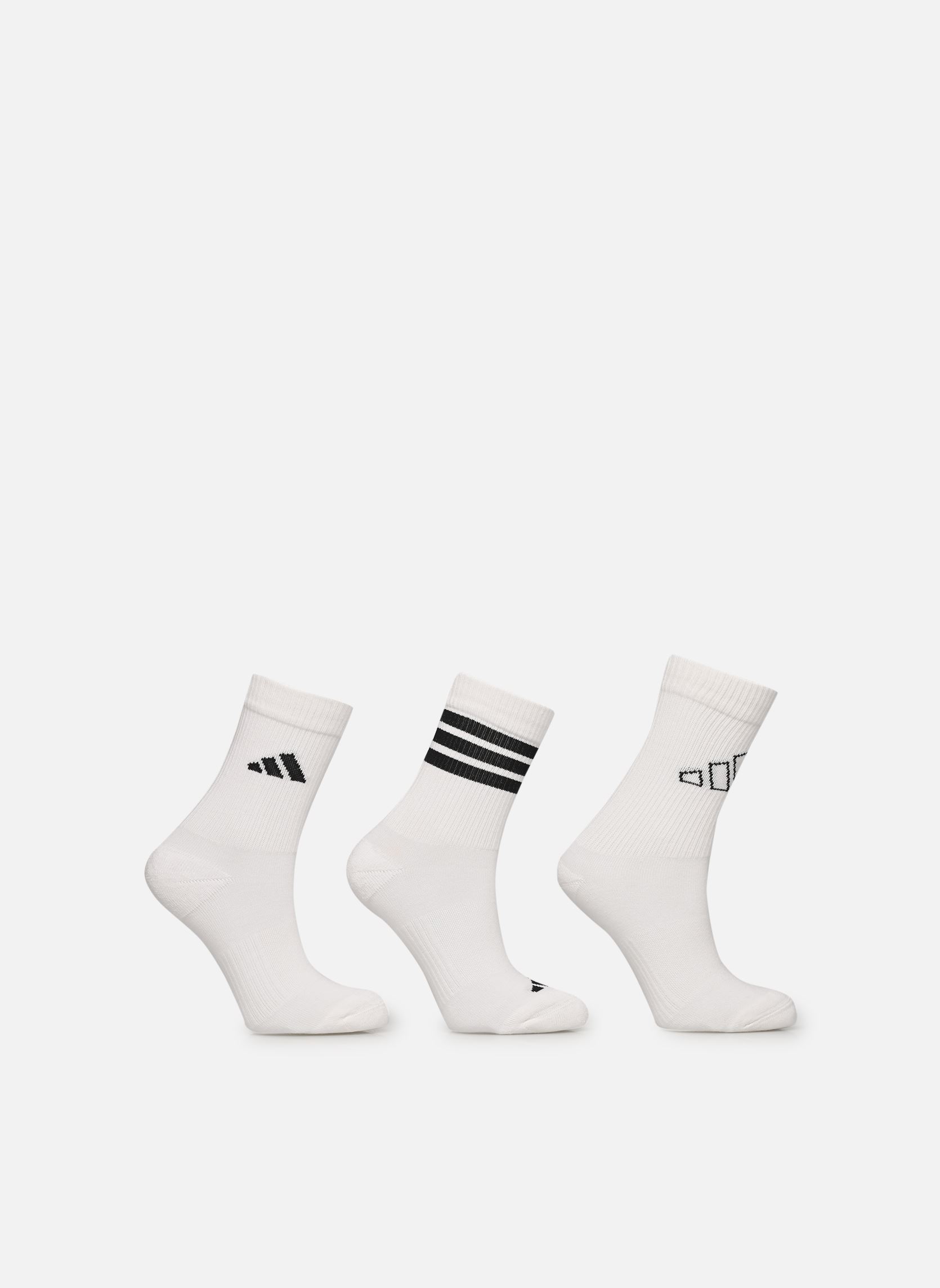 Chaussettes adidas C lin ankle 3p - vue 8