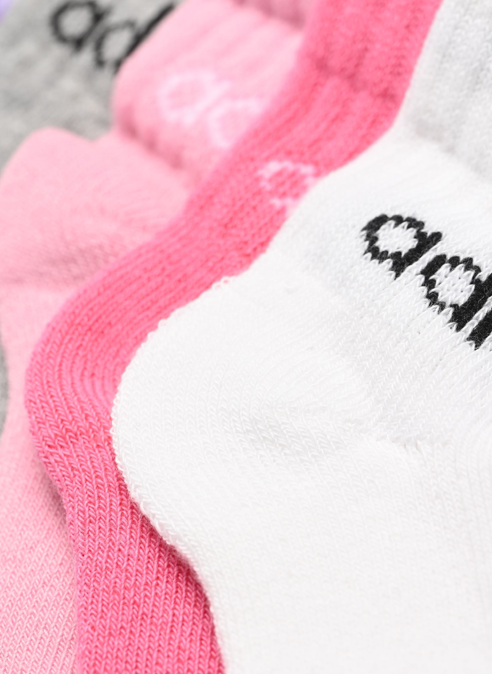 Calze KIDS LIN ANK 5P multicolore adidas sportswear Calze KIDS LIN ANK 5P multicolore TRUPNK/PNKFUS/VIOFUS/MGRE