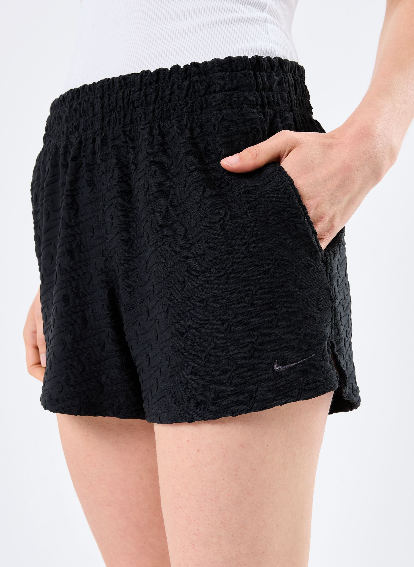 Bikinihosen mit Shorts-Schnitt NESSF257 damen schwarz Nike Swim Bikinihosen mit Shorts-Schnitt NESSF257 damen schwarz BLACK