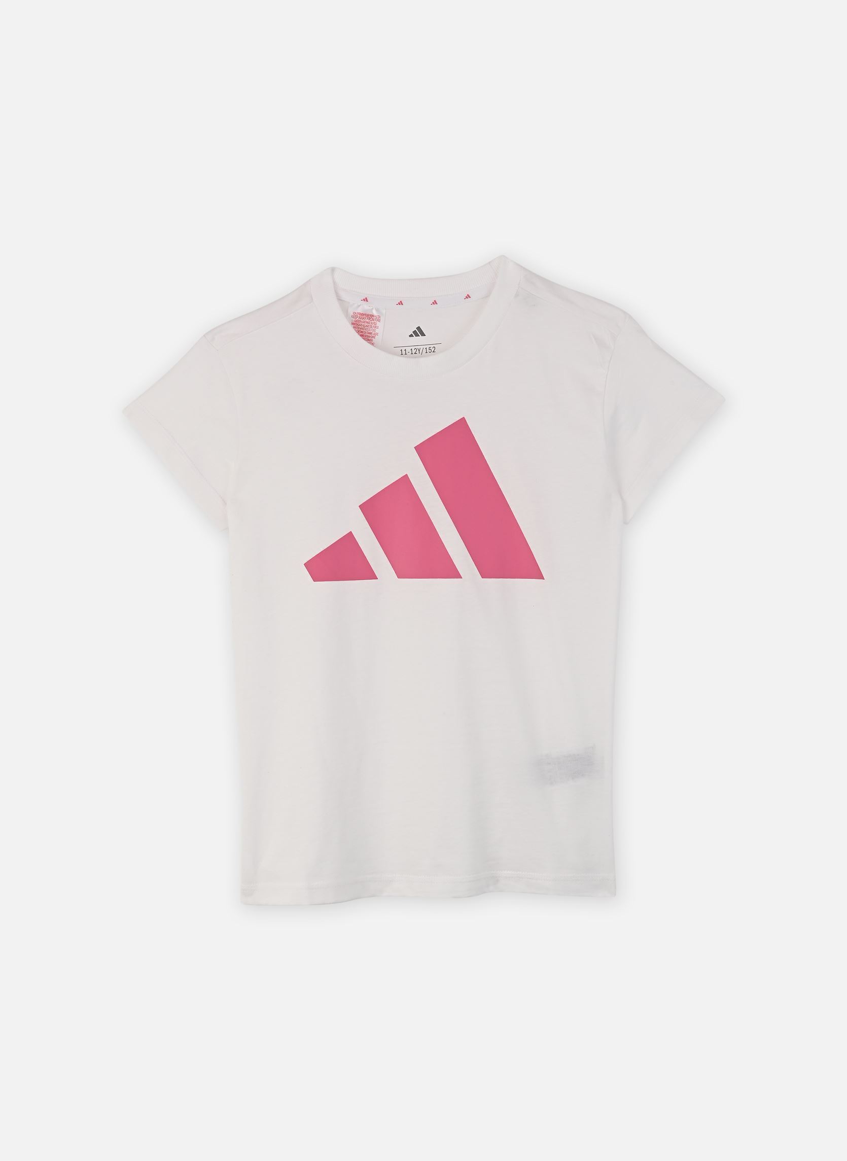 T-shirts met korte mouwen JG BL TEE 160 meisjes wit adidas sportswear T-shirts met korte mouwen JG BL TEE 160 meisjes wit WHITE/PNKFUS