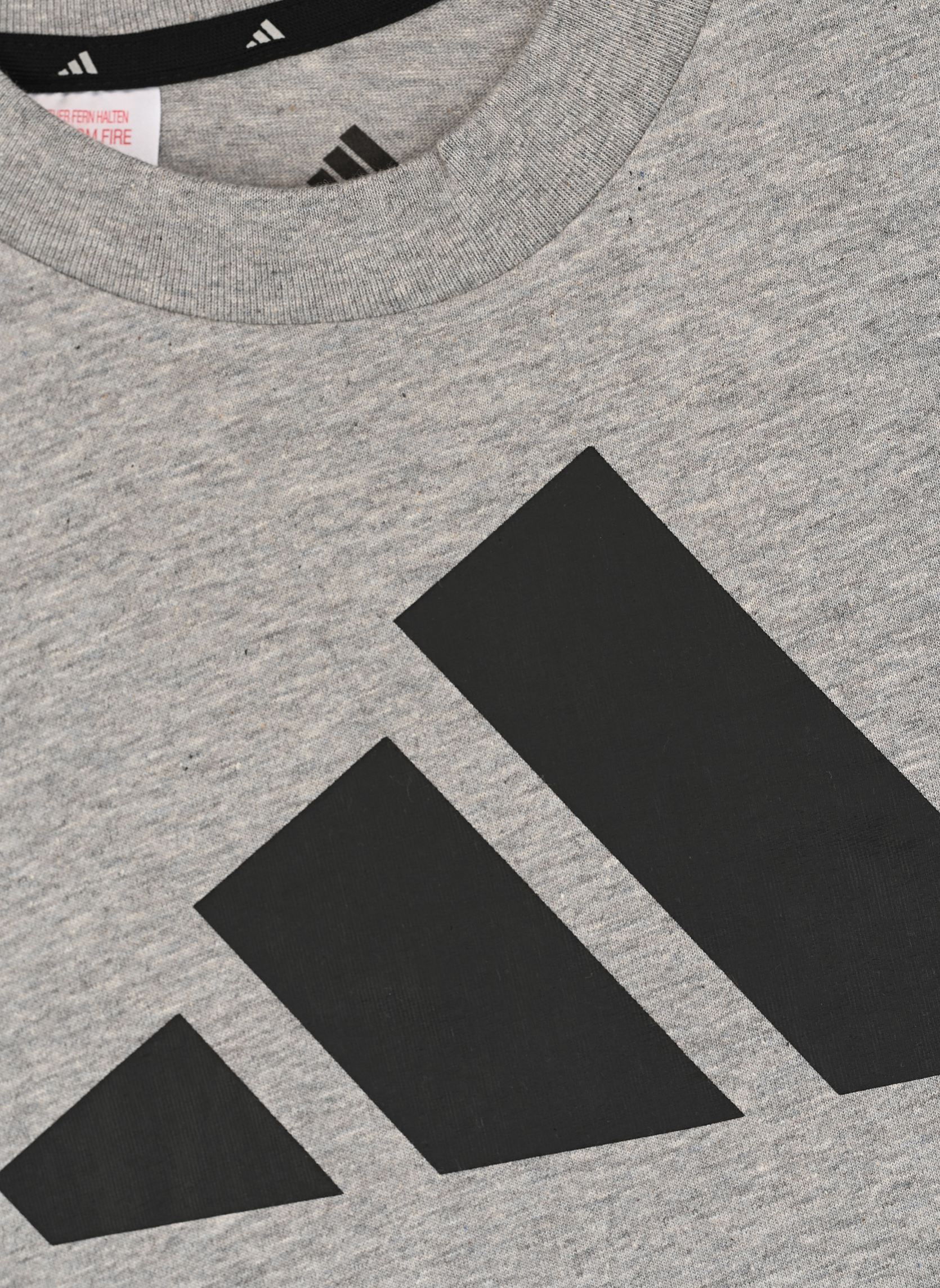 T-shirt a maniche corte J BL TEE 160 grigio adidas sportswear T-shirt a maniche corte J BL TEE 160 grigio MGREYH/BLACK