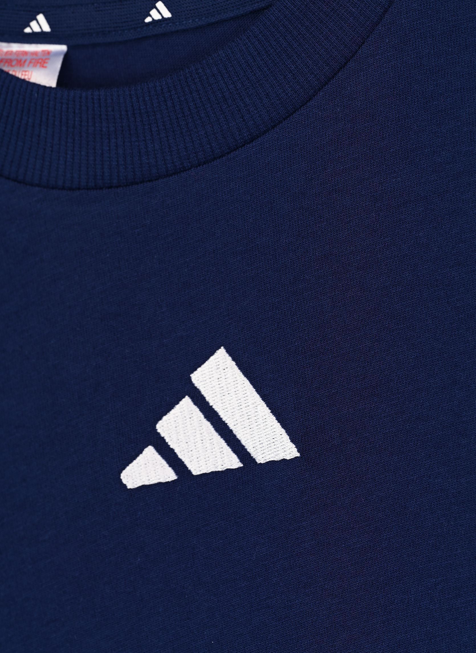 Tee-shirts J 3S TEE 160 bleu adidas sportswear Tee-shirts J 3S TEE 160 bleu DKBLUE/WHITE