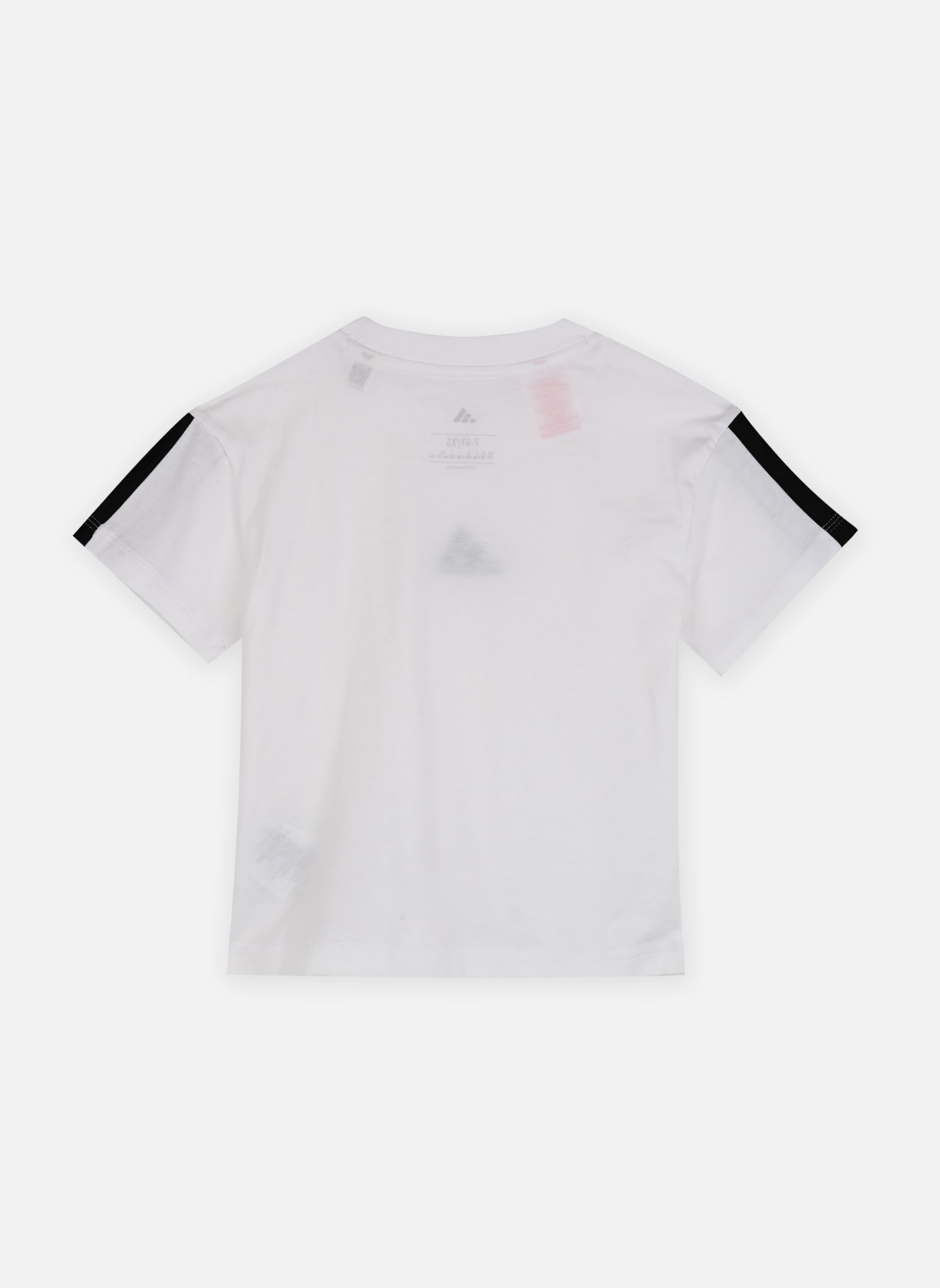 Tee-shirts manches courtes JG 3S TEE 160 fille blanc adidas sportswear Tee-shirts manches courtes JG 3S TEE 160 fille blanc WHITE/BLACK