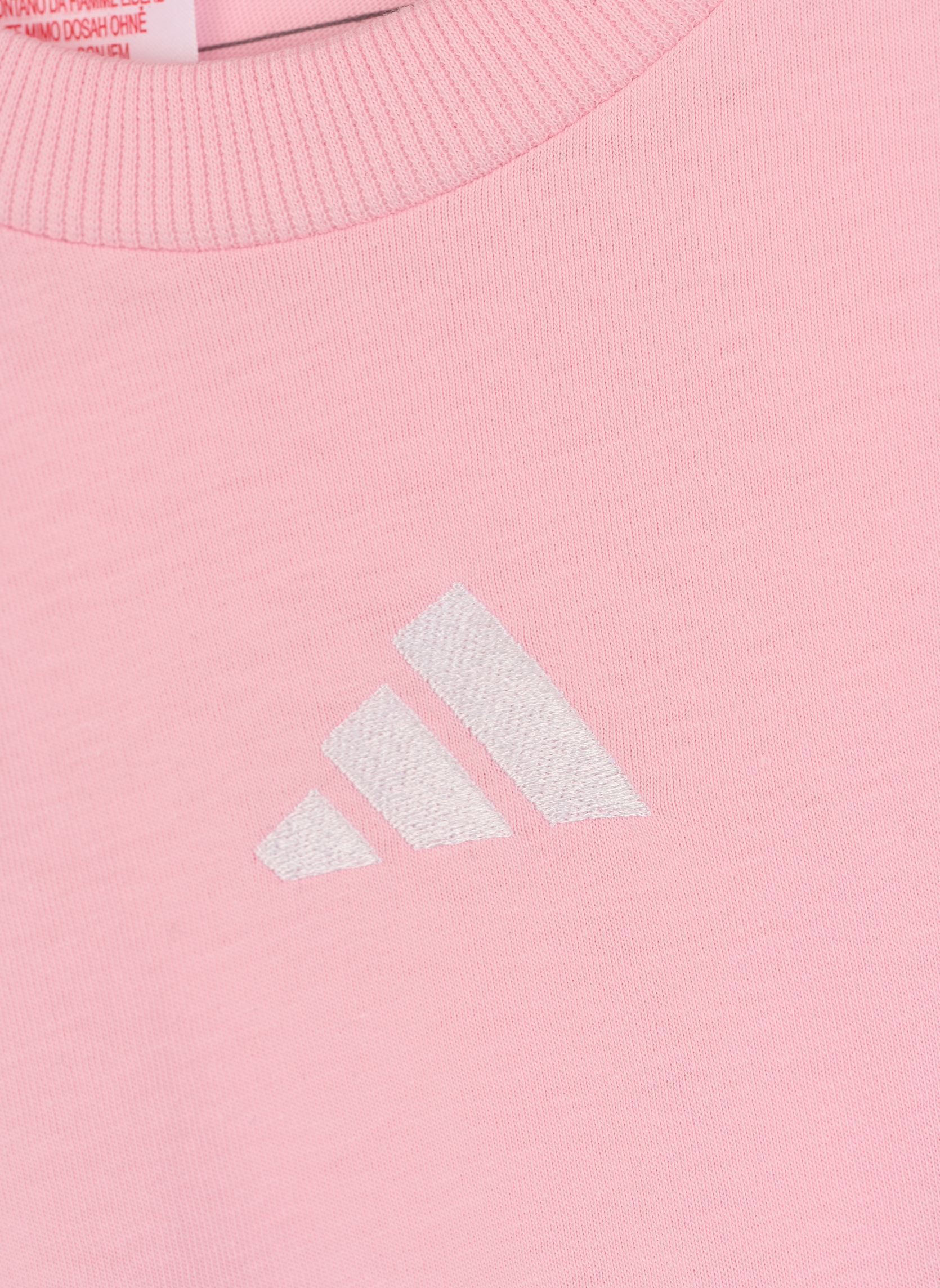 Tee-shirts manches courtes JG 3S TEE 160 fille rose adidas sportswear Tee-shirts manches courtes JG 3S TEE 160 fille rose CLPINK/WHITE