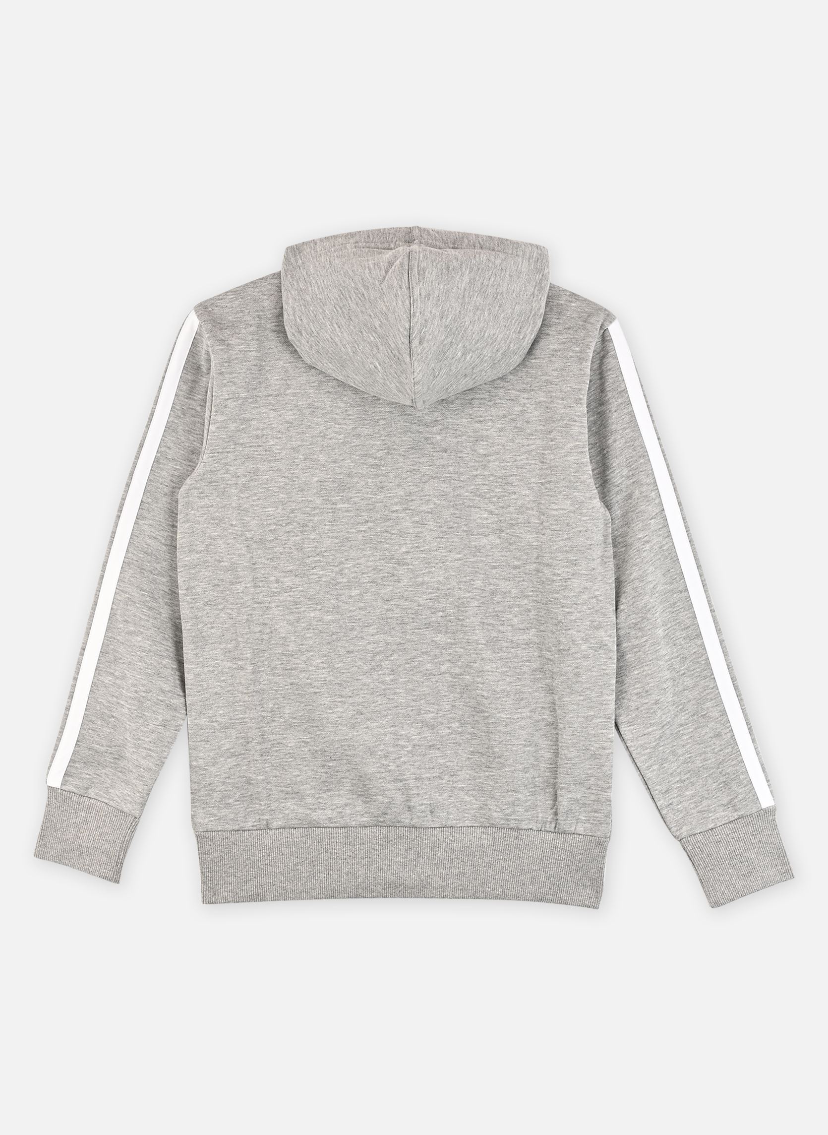 Sweatshirts mit Reißverschluss J 3S FL FZ HD grau adidas sportswear Sweatshirts mit Reißverschluss J 3S FL FZ HD grau MGREYH/WHITE
