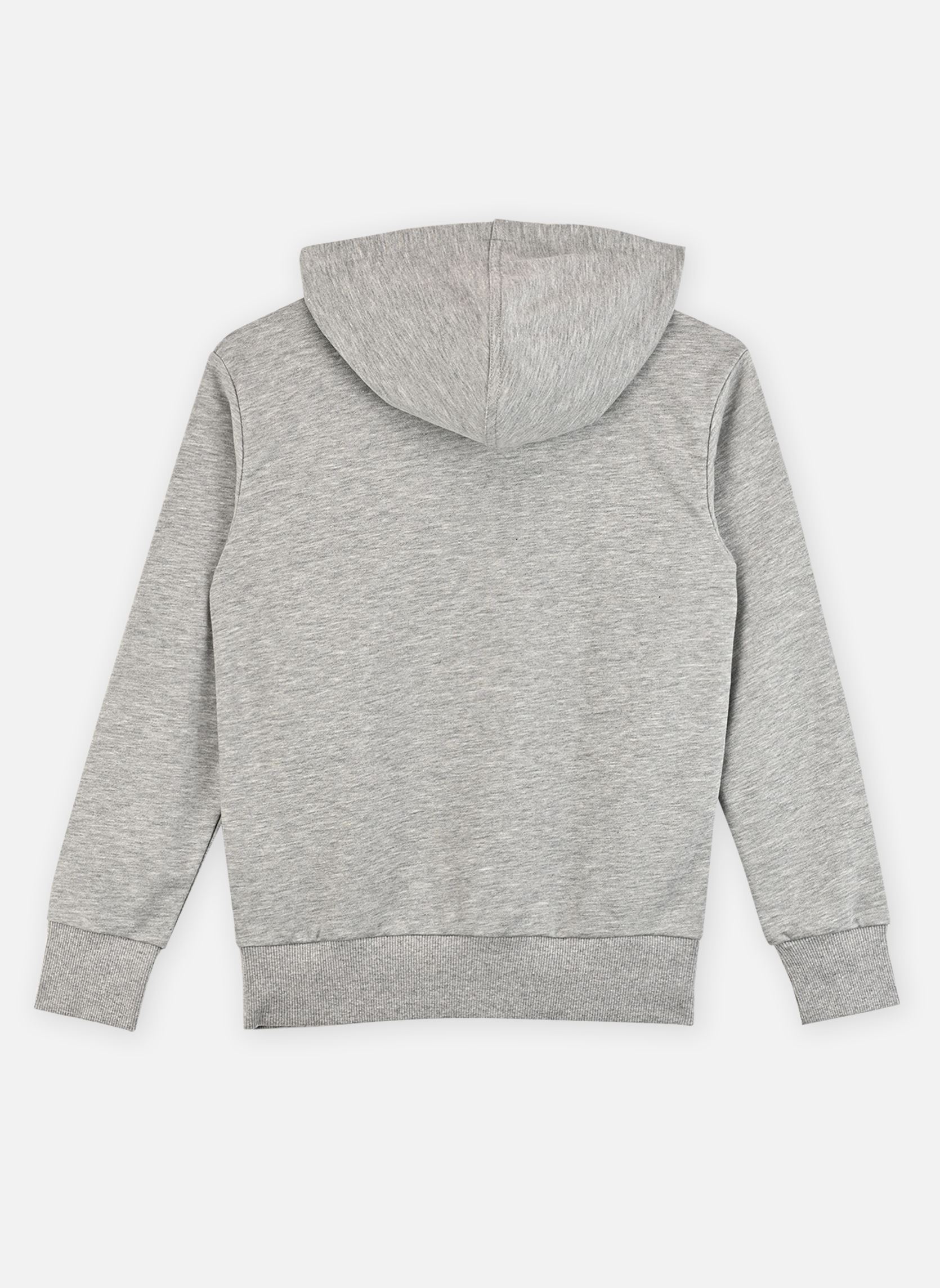 Kapuzenpullover J BL FT HD 280 grau adidas sportswear Kapuzenpullover J BL FT HD 280 grau MGREYH/WHITE