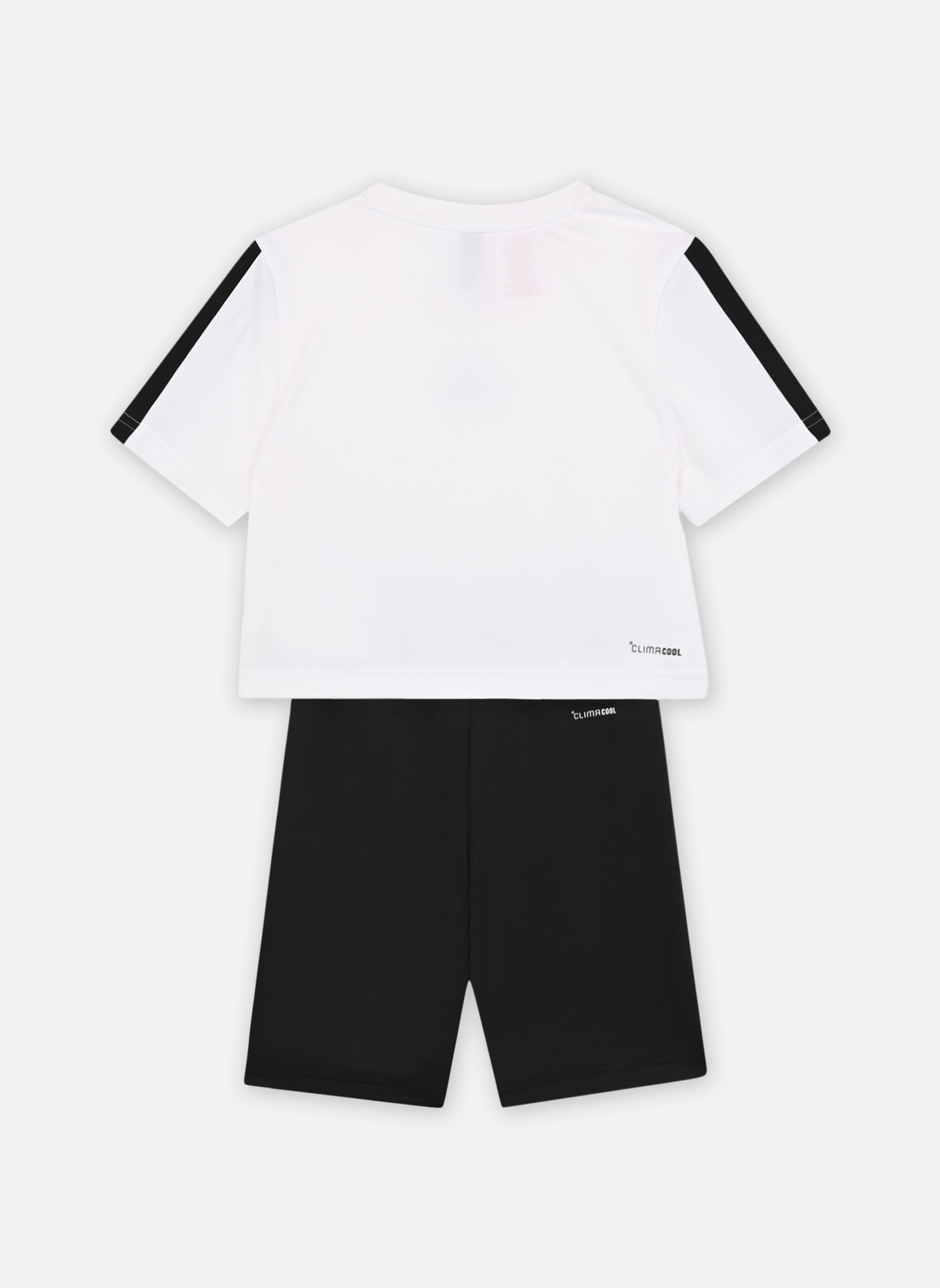 Tee-shirts manches courtes JG TR-ES 3S SET fille blanc adidas sportswear Tee-shirts manches courtes JG TR-ES 3S SET fille blanc WHITE/BLACK