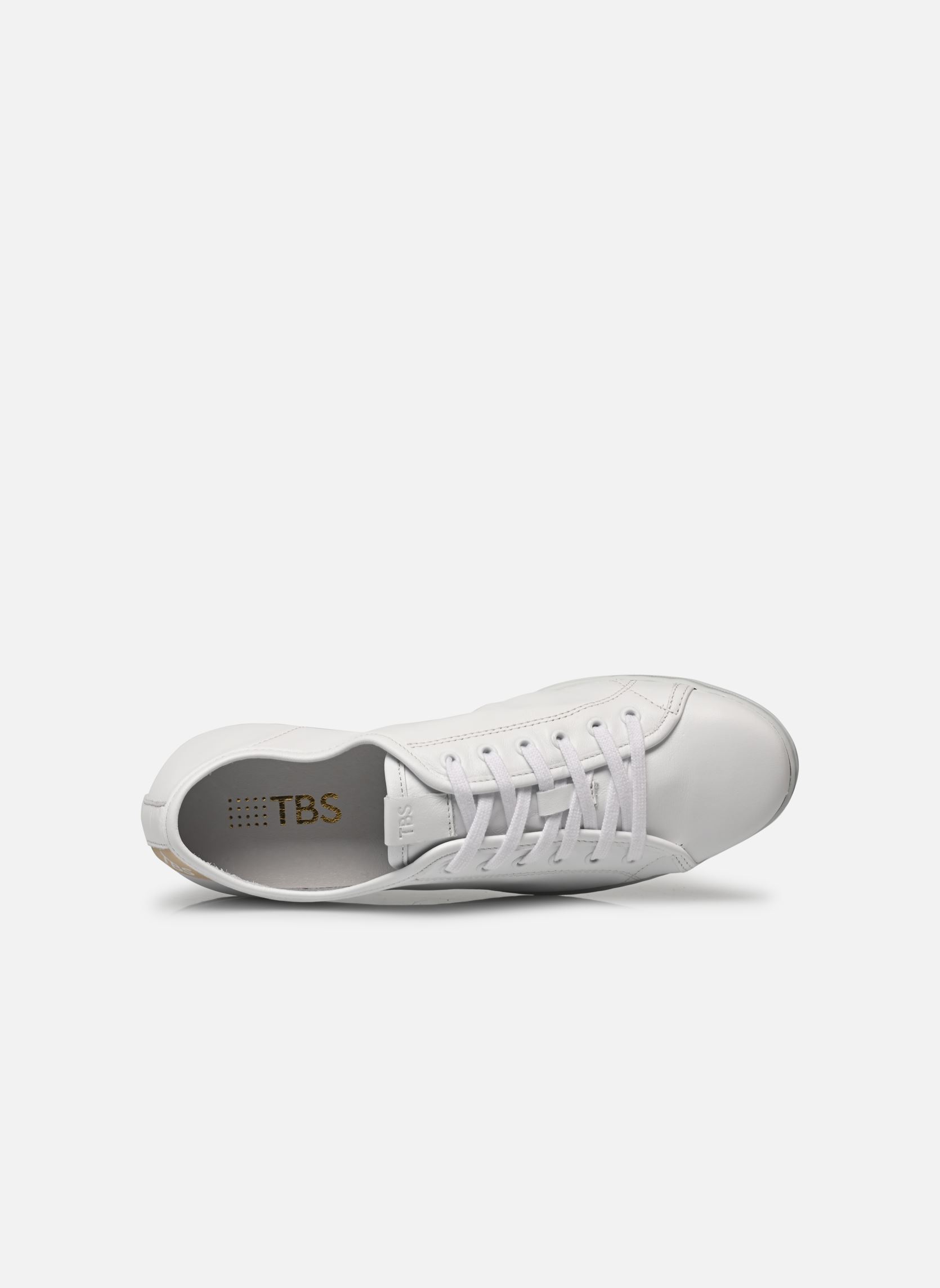 Niedrige Sneaker CERRISE damen weiß TBS Niedrige Sneaker CERRISE damen weiß BLANC + PLATINE