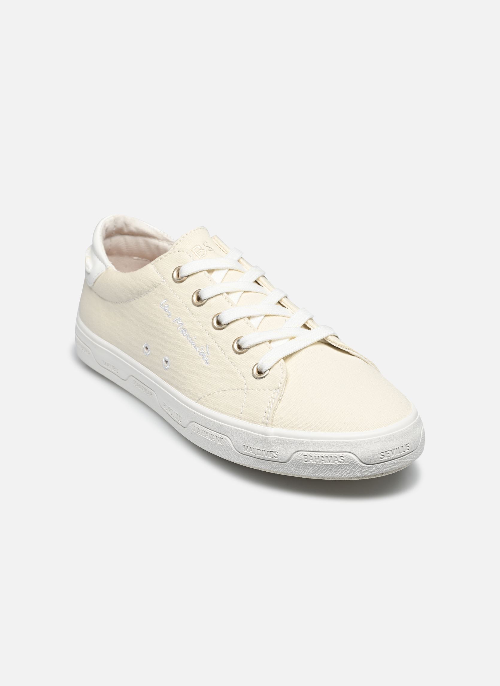 Baskets toile LANZARA femme blanc TBS Baskets toile LANZARA femme blanc IVOIRE