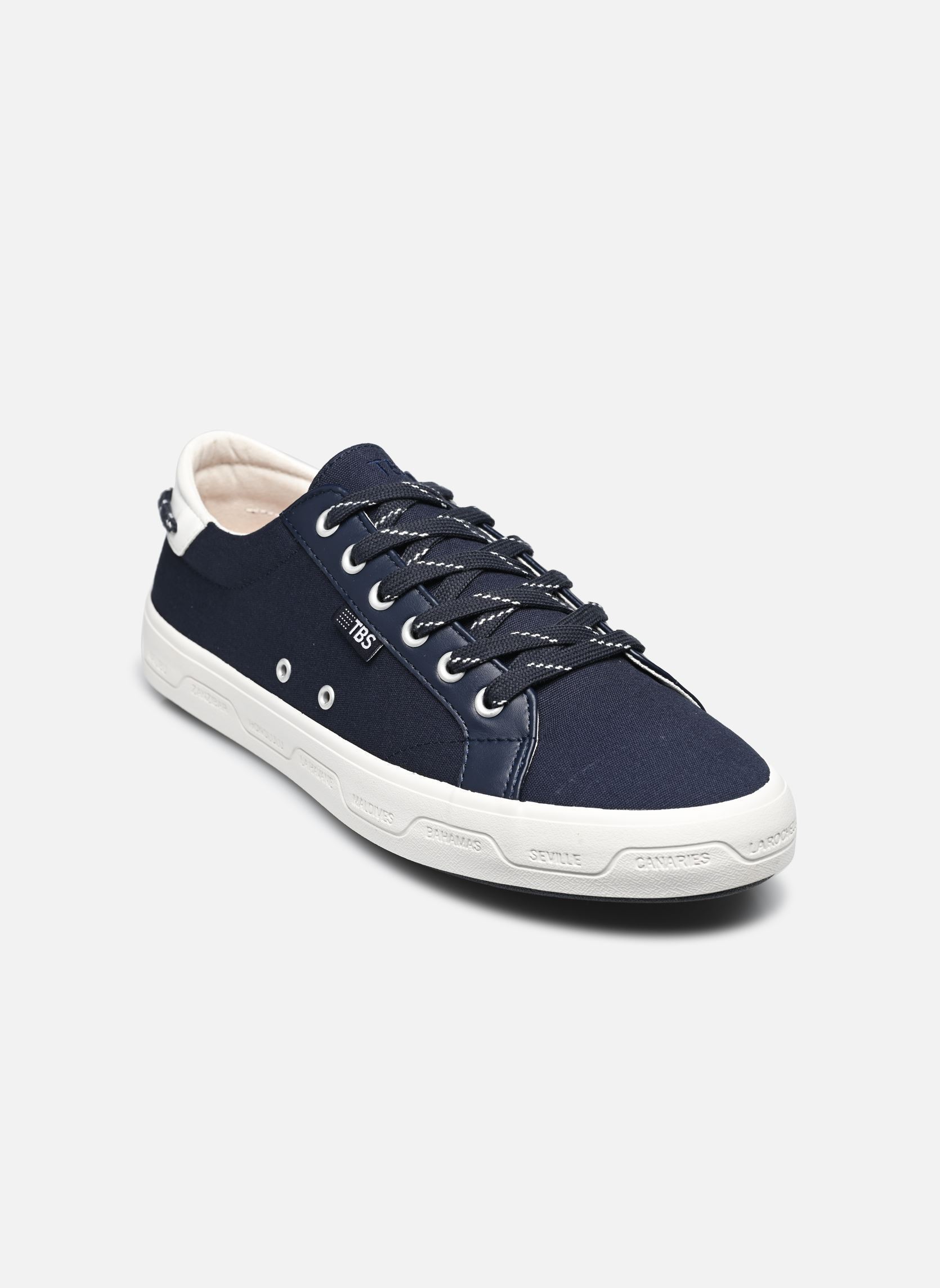 Leinen-Sneaker LANZARO herren blau TBS Leinen-Sneaker LANZARO herren blau MARINE