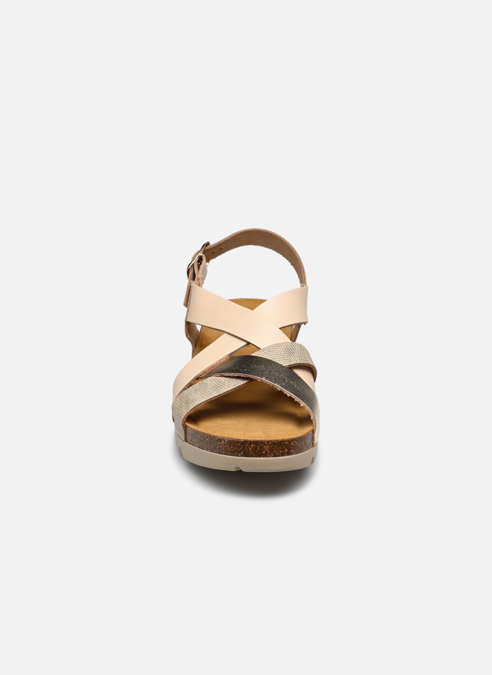 Platte sandalen APOLINA dames beige TBS Platte sandalen APOLINA dames beige CREME + OR