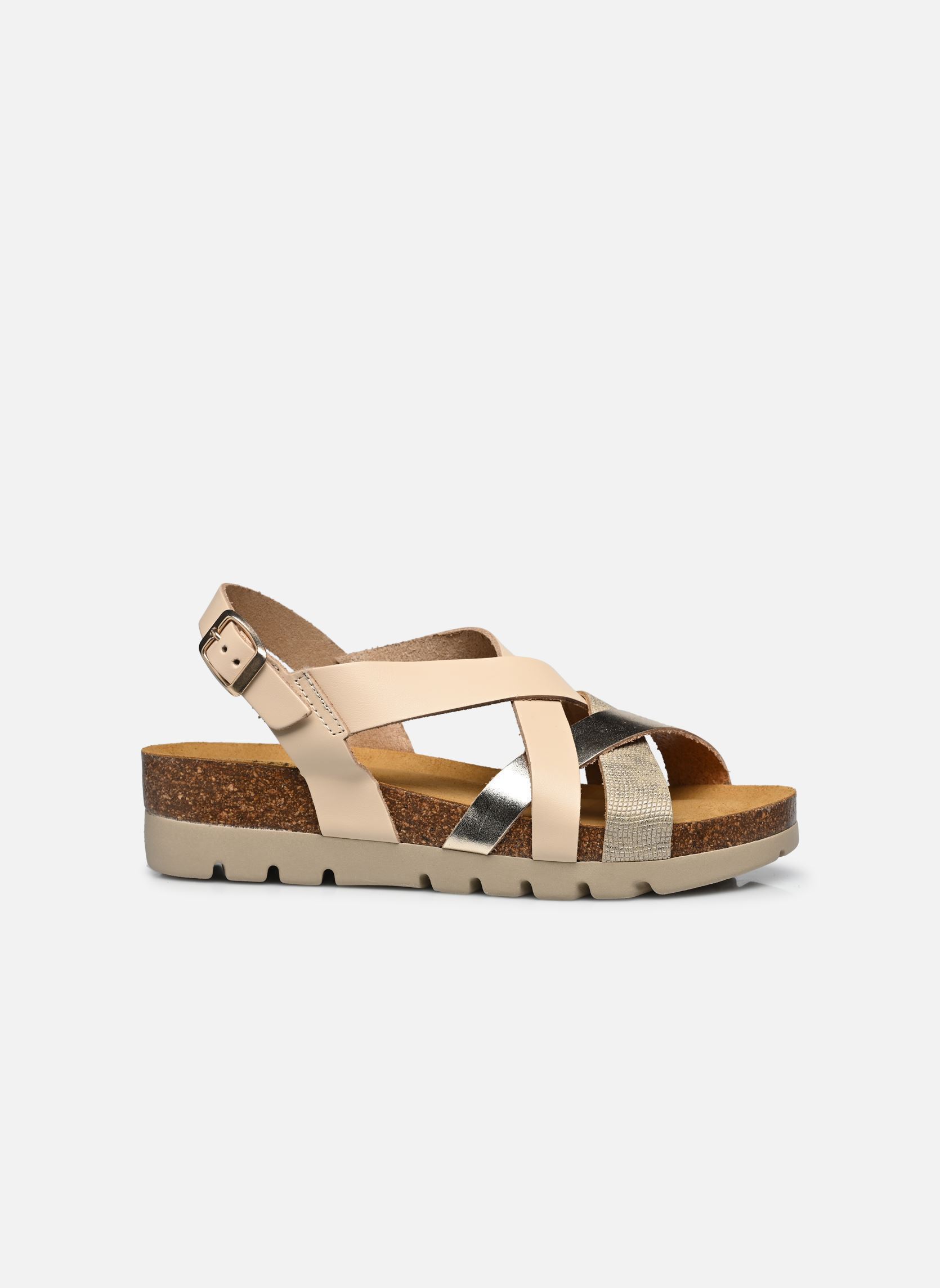 Platte sandalen APOLINA dames beige TBS Platte sandalen APOLINA dames beige CREME + OR