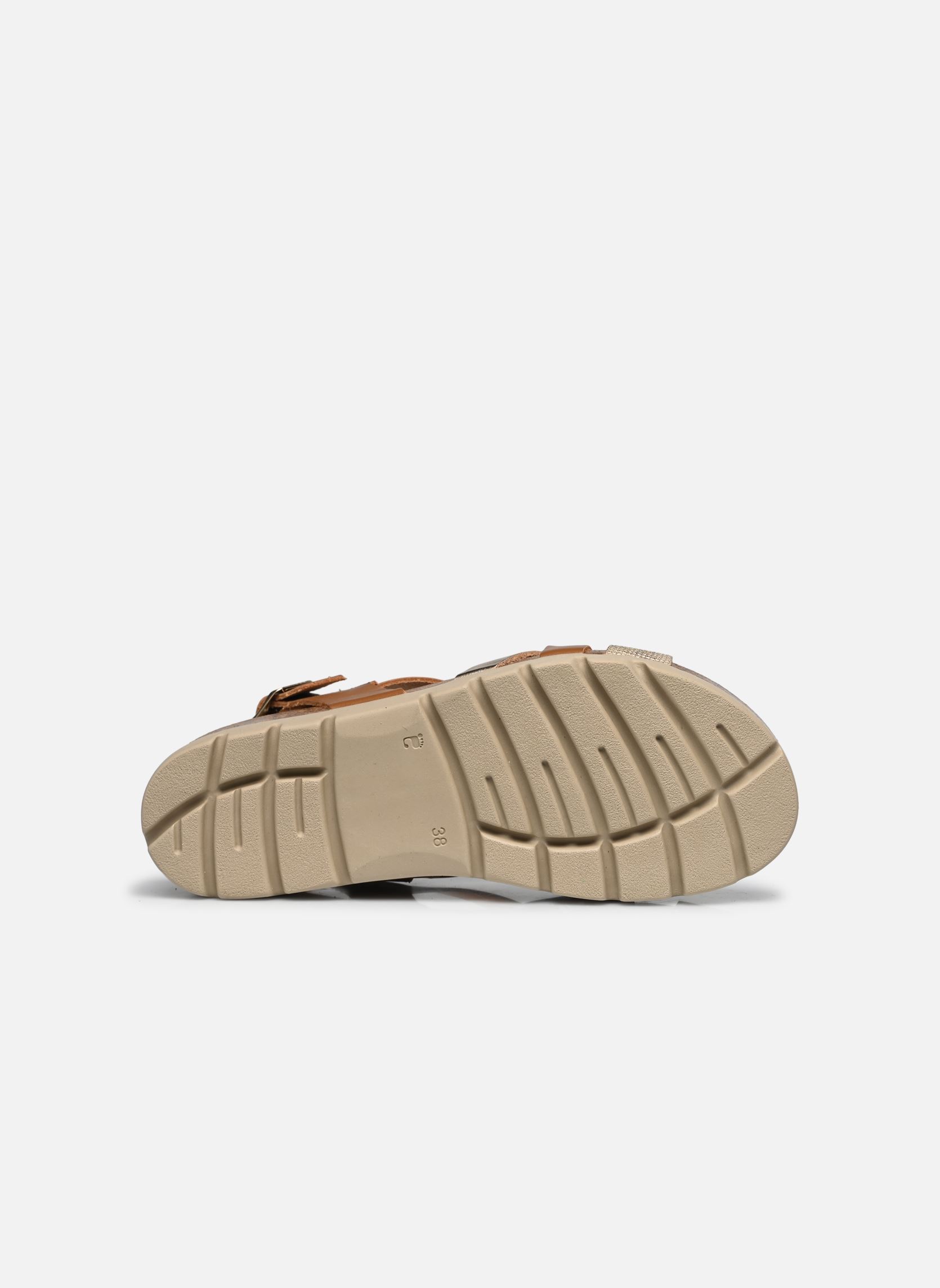Flache Sandalen APOLINA damen braun TBS Flache Sandalen APOLINA damen braun CAMEL + OR