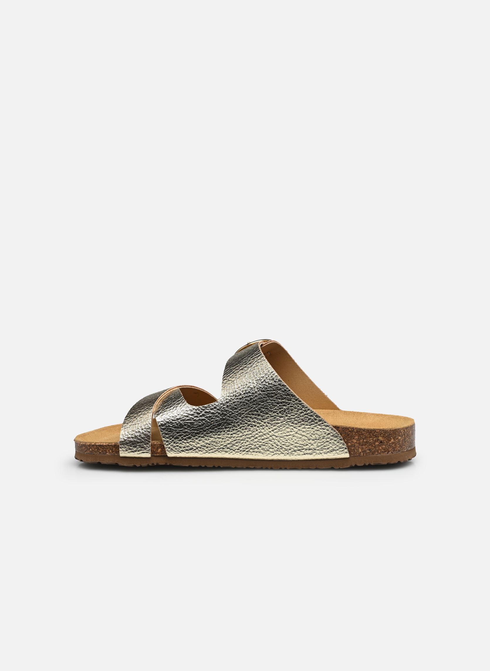 Mules et sabots FALBALA femme or et bronze TBS Mules et sabots FALBALA femme or et bronze PLATINE