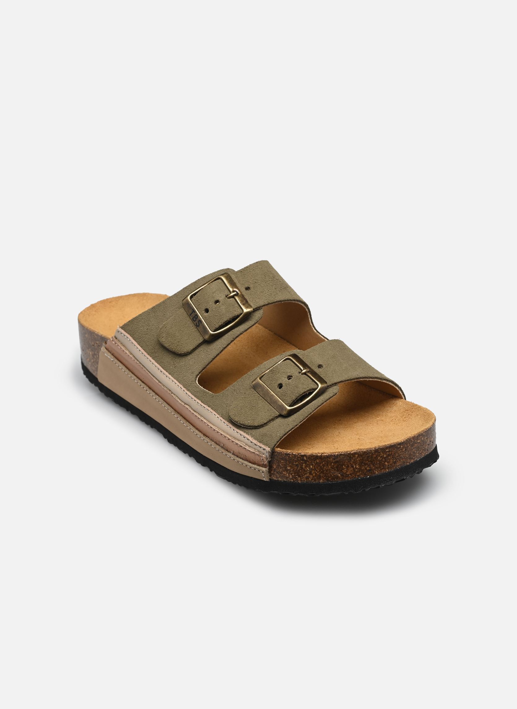 Pantoletten und Clogs NAWELLE damen grün TBS Pantoletten und Clogs NAWELLE damen grün KAKI
