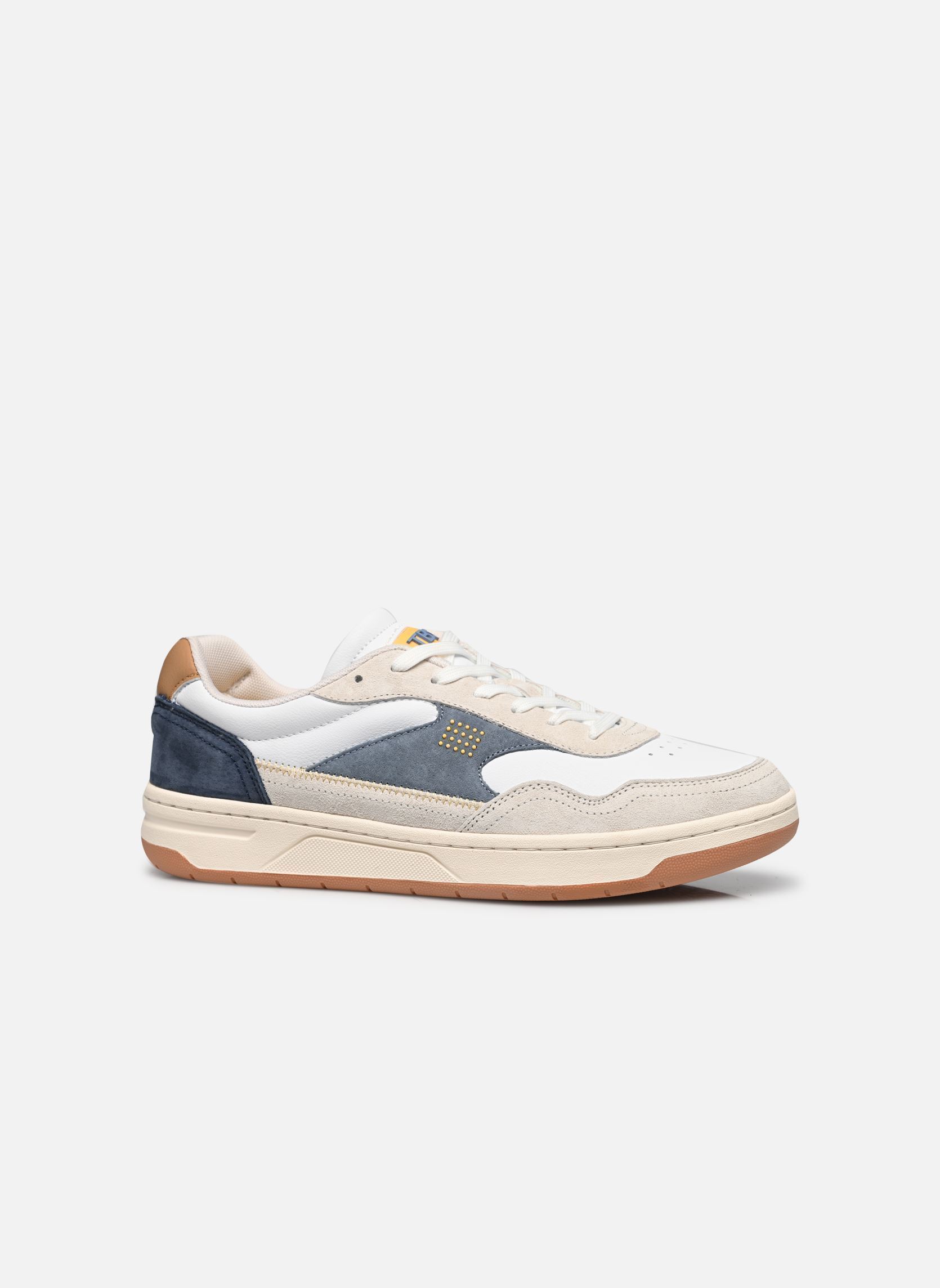 Lage sneakers ALMERIO heren wit TBS Lage sneakers ALMERIO heren wit BLANC + DENIM