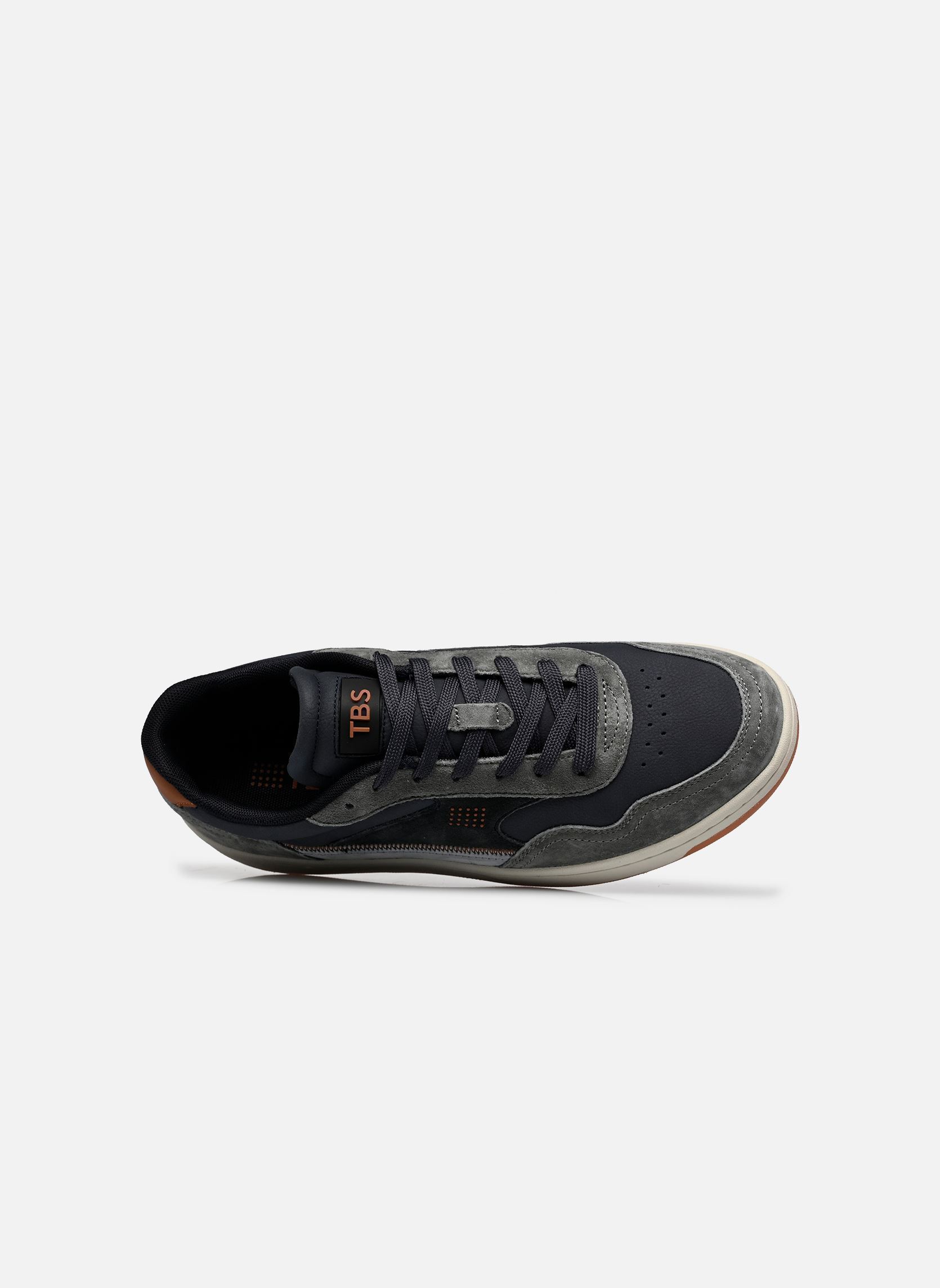 Niedrige Sneaker ALMERIO herren blau TBS Niedrige Sneaker ALMERIO herren blau MARINE + GRIS