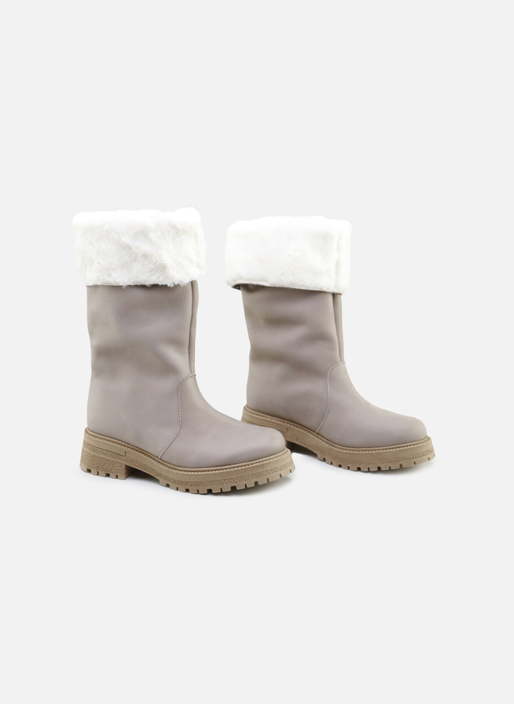 Bottines En Cuir Gris Souple Années 70 Neuves Sans Boîte - Taille 39, Talon Plat